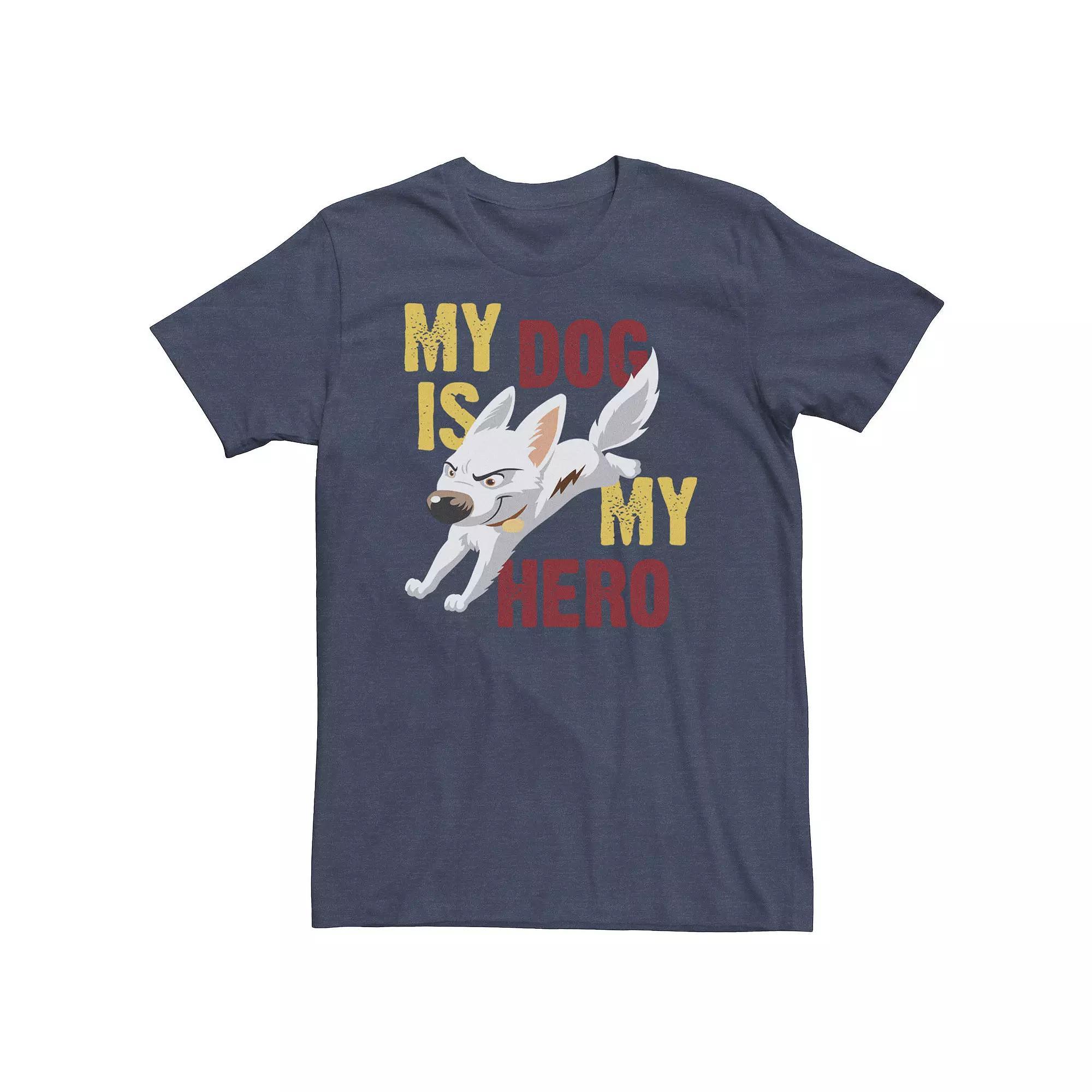 Big & Tall Disney Bolt My Dog Is My Hero Tee, Men's,  Product Image