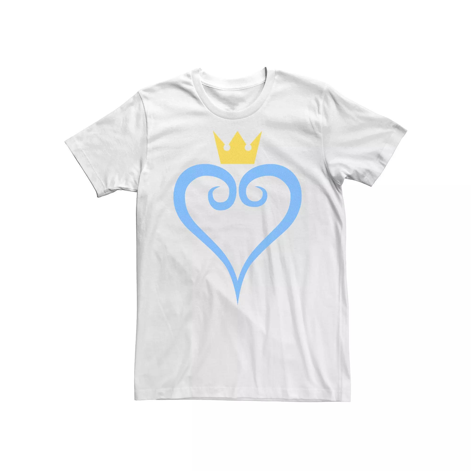 Men's Kingdom Hearts Heart And Crown Logo Tee,  Product Image