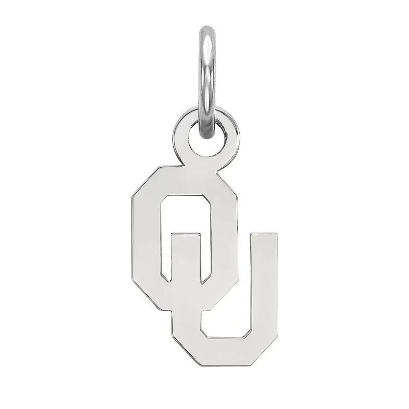 LogoArt 10K White Gold Oklahoma Sooners Pendant, Womens 10k Whgold Product Image