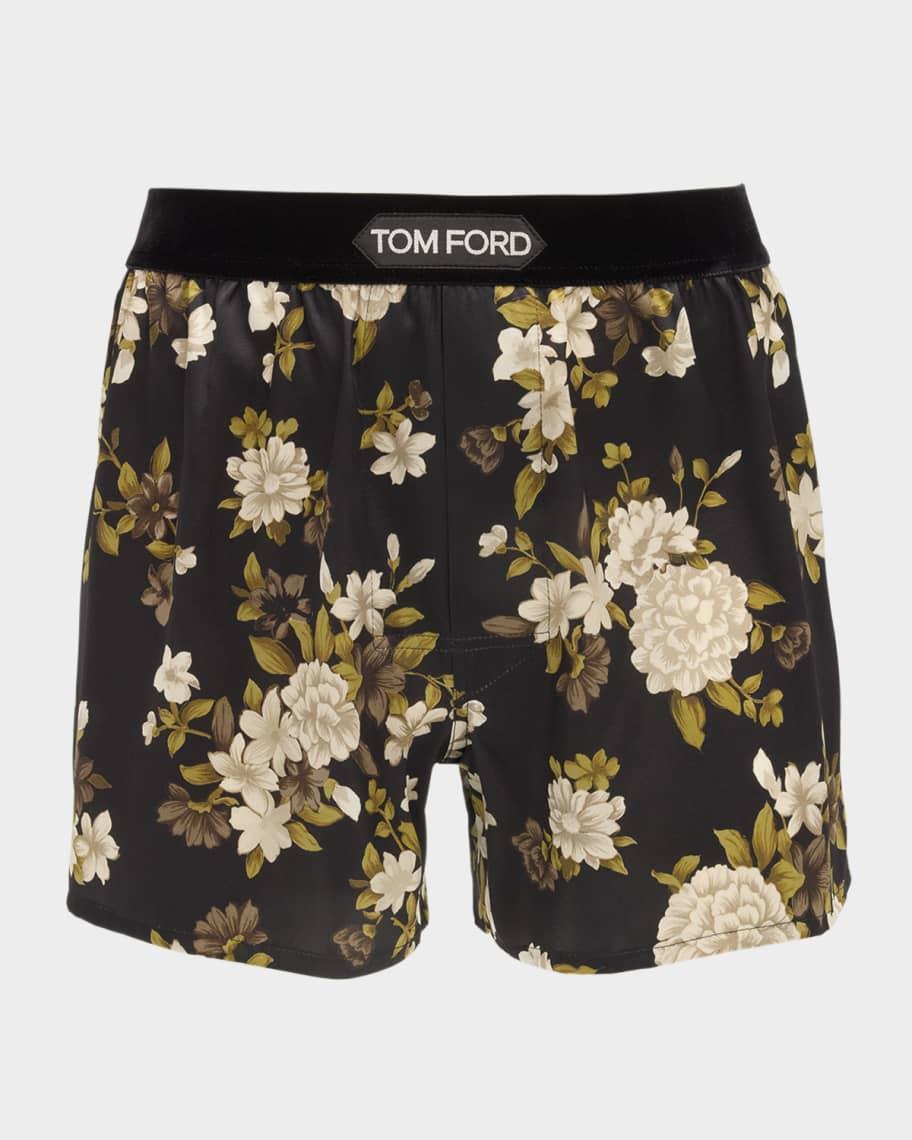 Mens Hendrix Floral Silk Boxer Shorts Product Image