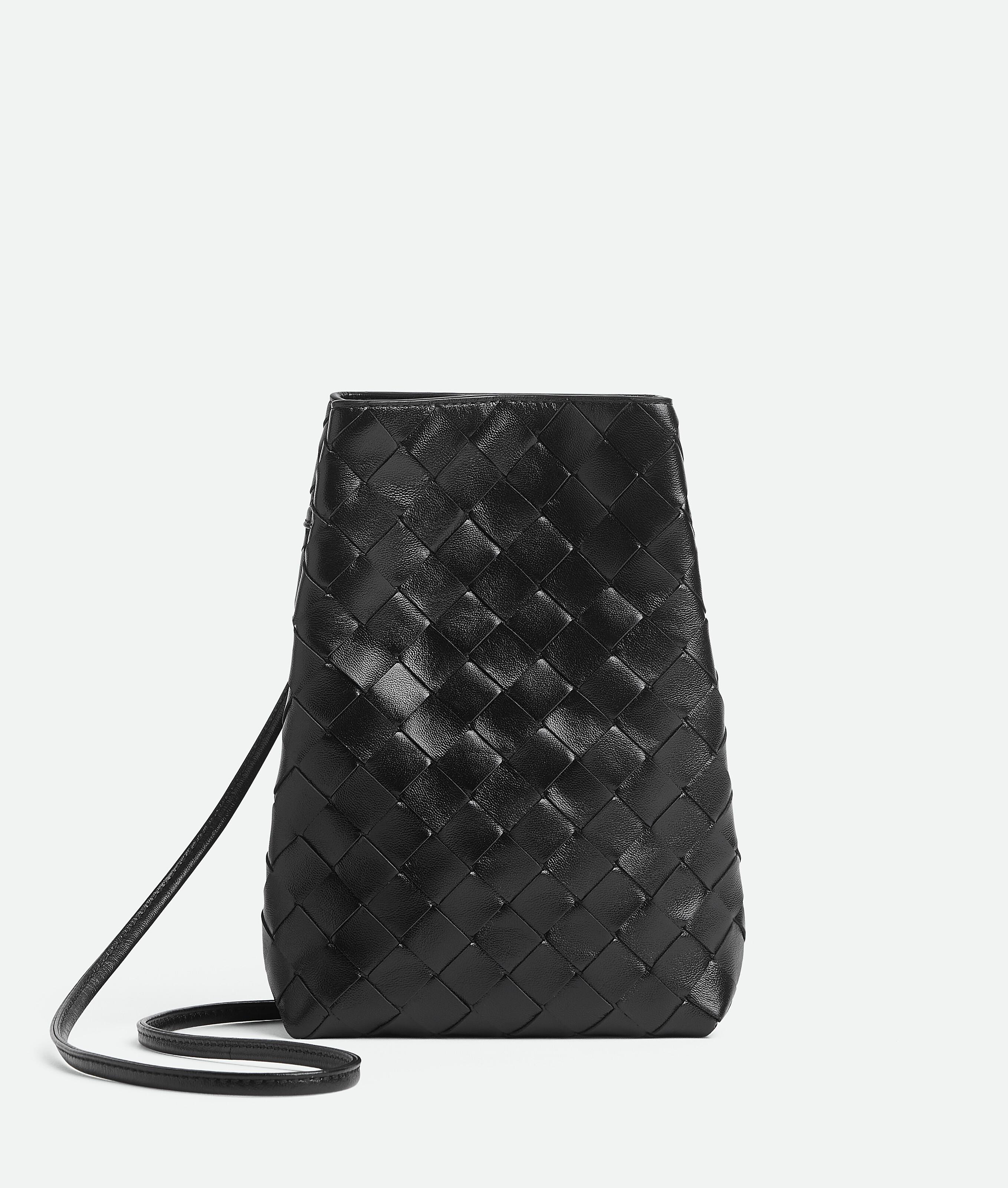 Women's Intrecciato Pouch in Black Product Image