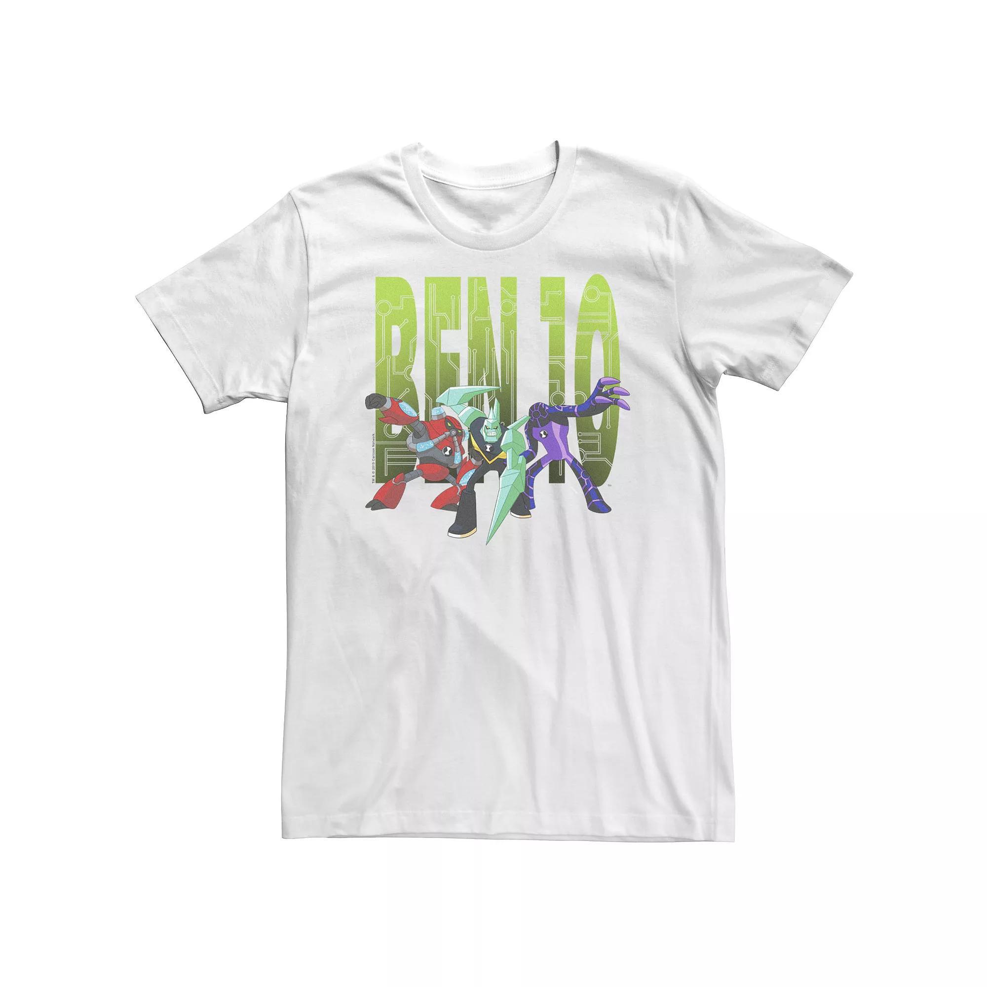 Big & Tall Cartoon Network Ben 10 Trio Group Shot Tee, Men's,  Product Image