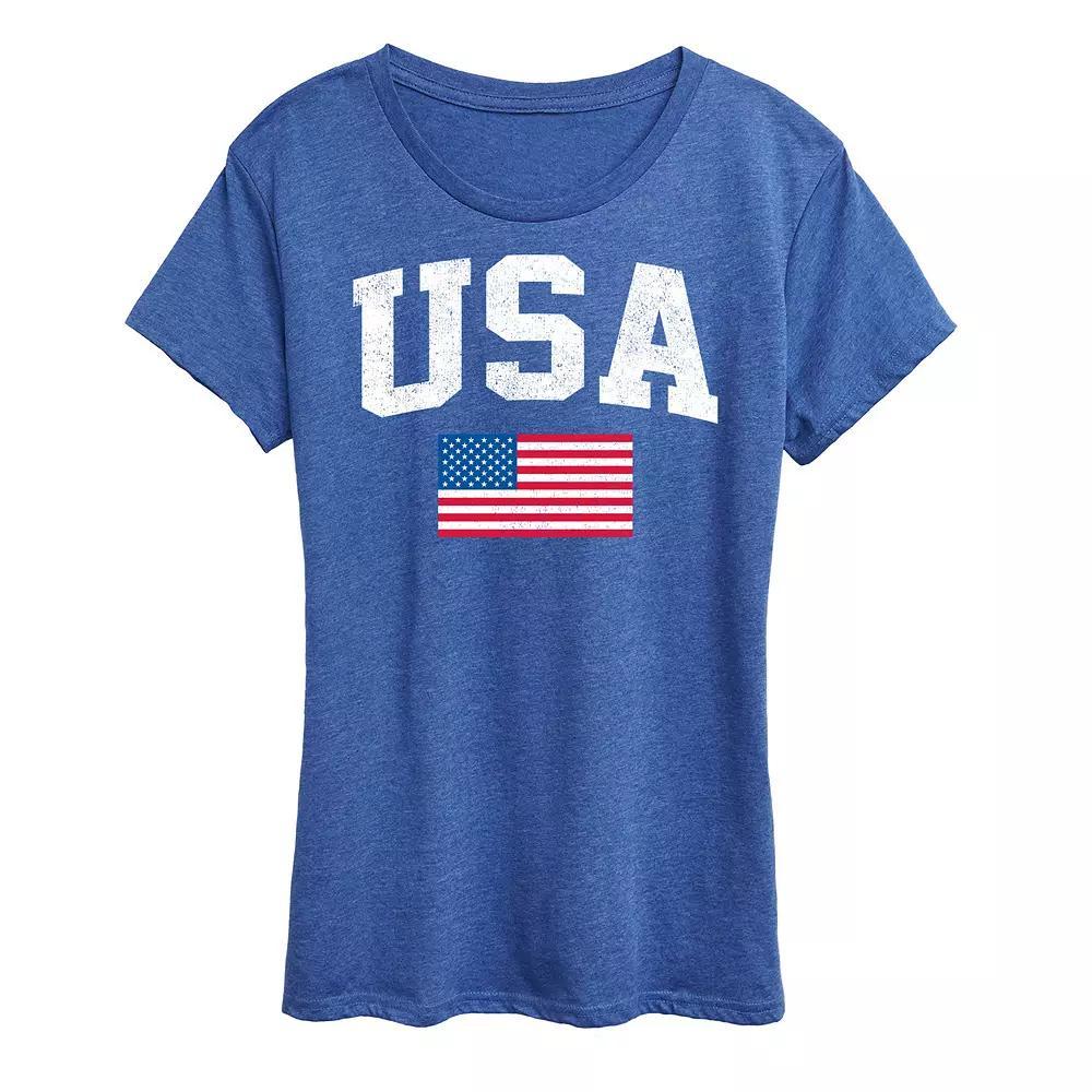 Women's USA Flag Graphic Tee,  Product Image