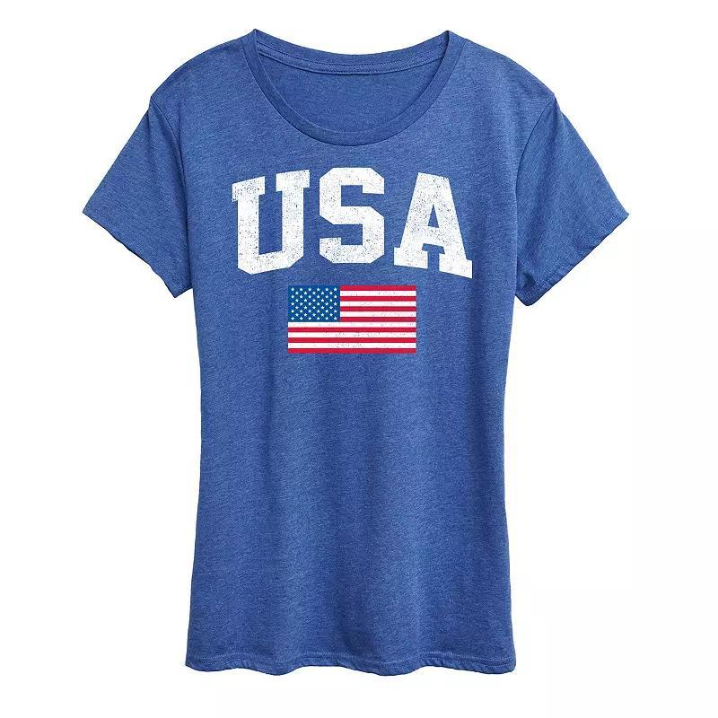 Women's USA Flag Graphic Tee,  Product Image
