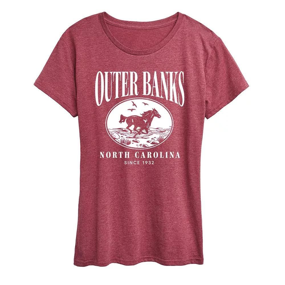 Women's Outer Banks Running Horse Graphic Tee,  Product Image