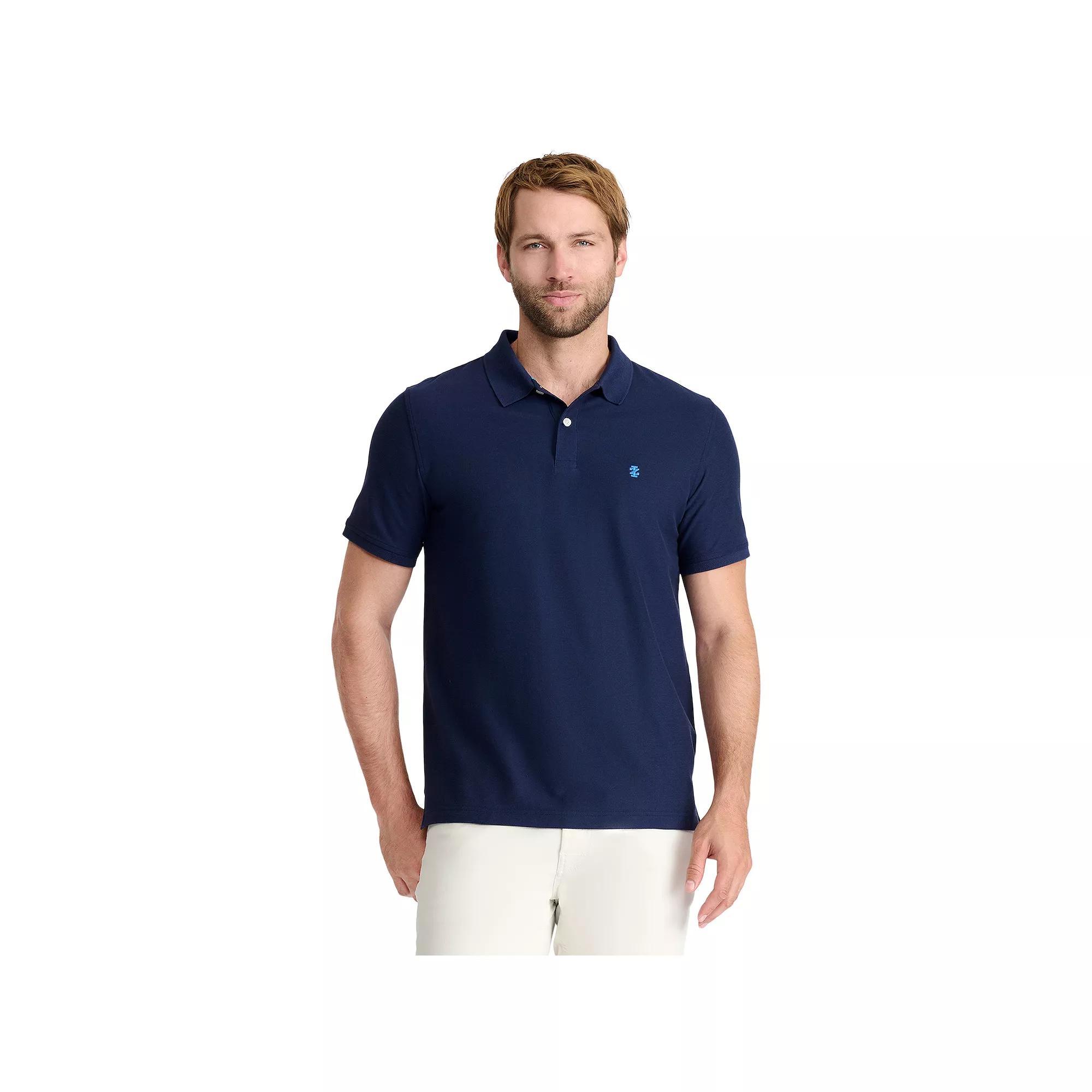 Men's IZOD Advantage Performance Solid Polo, Size: Large, Blue Product Image