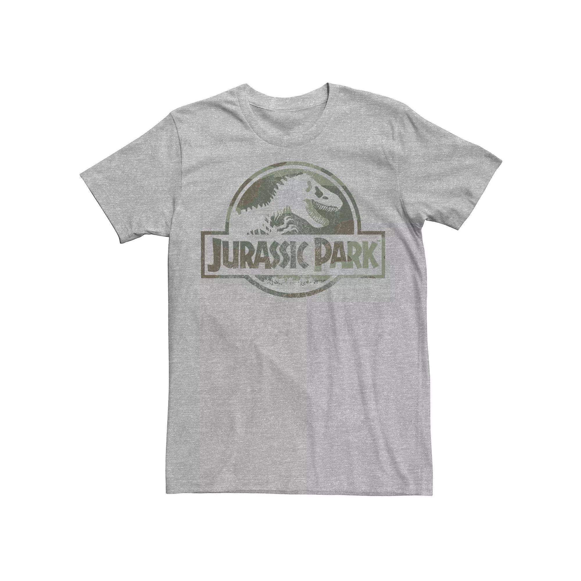 Mens Jurassic Park Camo Fossil Logo Tee, Men's,  Product Image