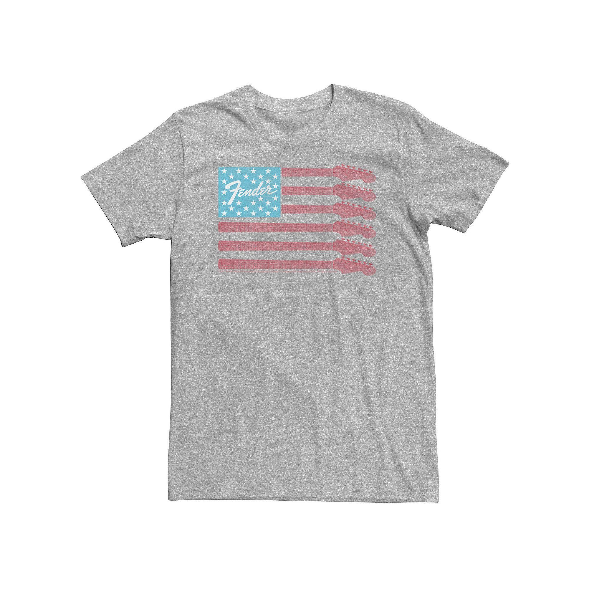 Big & Tall Fender Guitar American Flag Tee, Men's,  Product Image