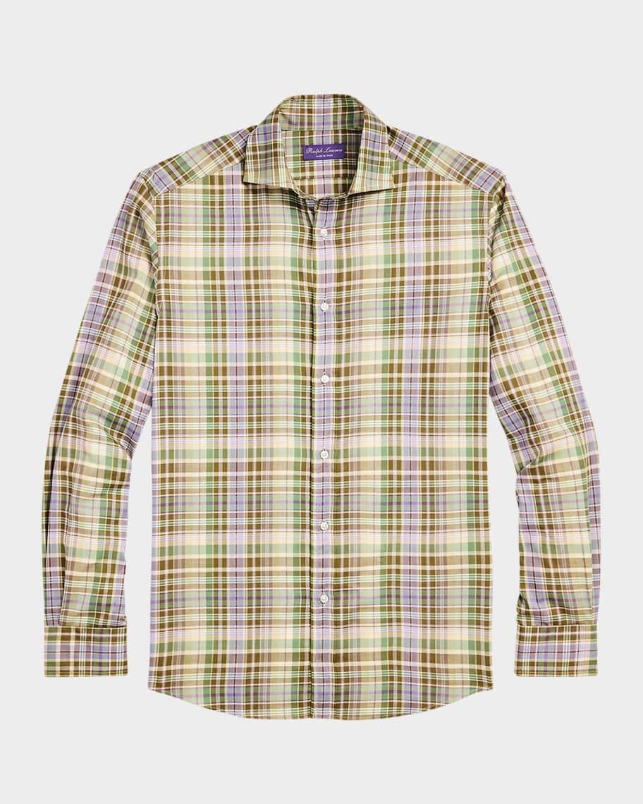 Mens Plaid Twill Shirt Product Image