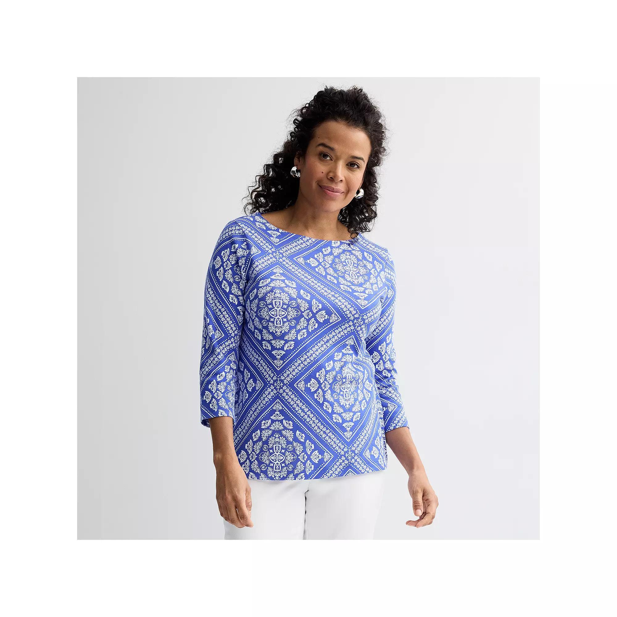 Women's Croft & Barrow® Boatneck Top,  Product Image