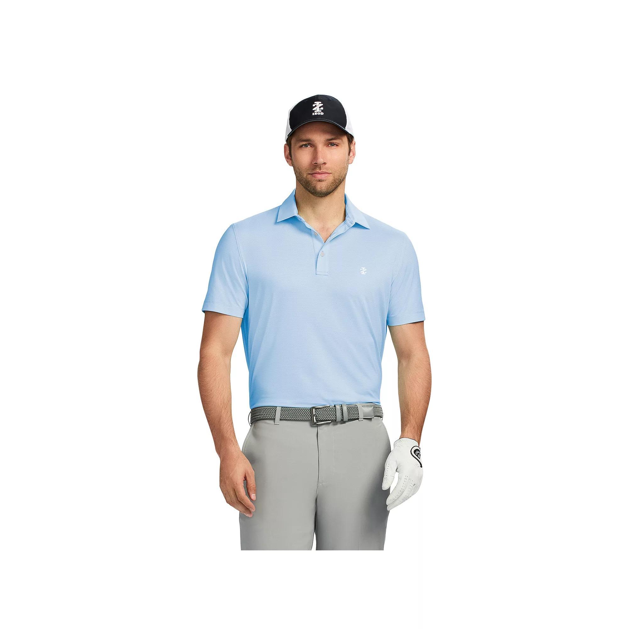 Men's IZOD Swingflex Elite Golf Short Sleeve Polo Shirt, Size: Small, Placid Blue Product Image