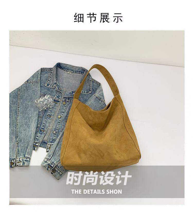 Faux Suede Tote Bag Product Image