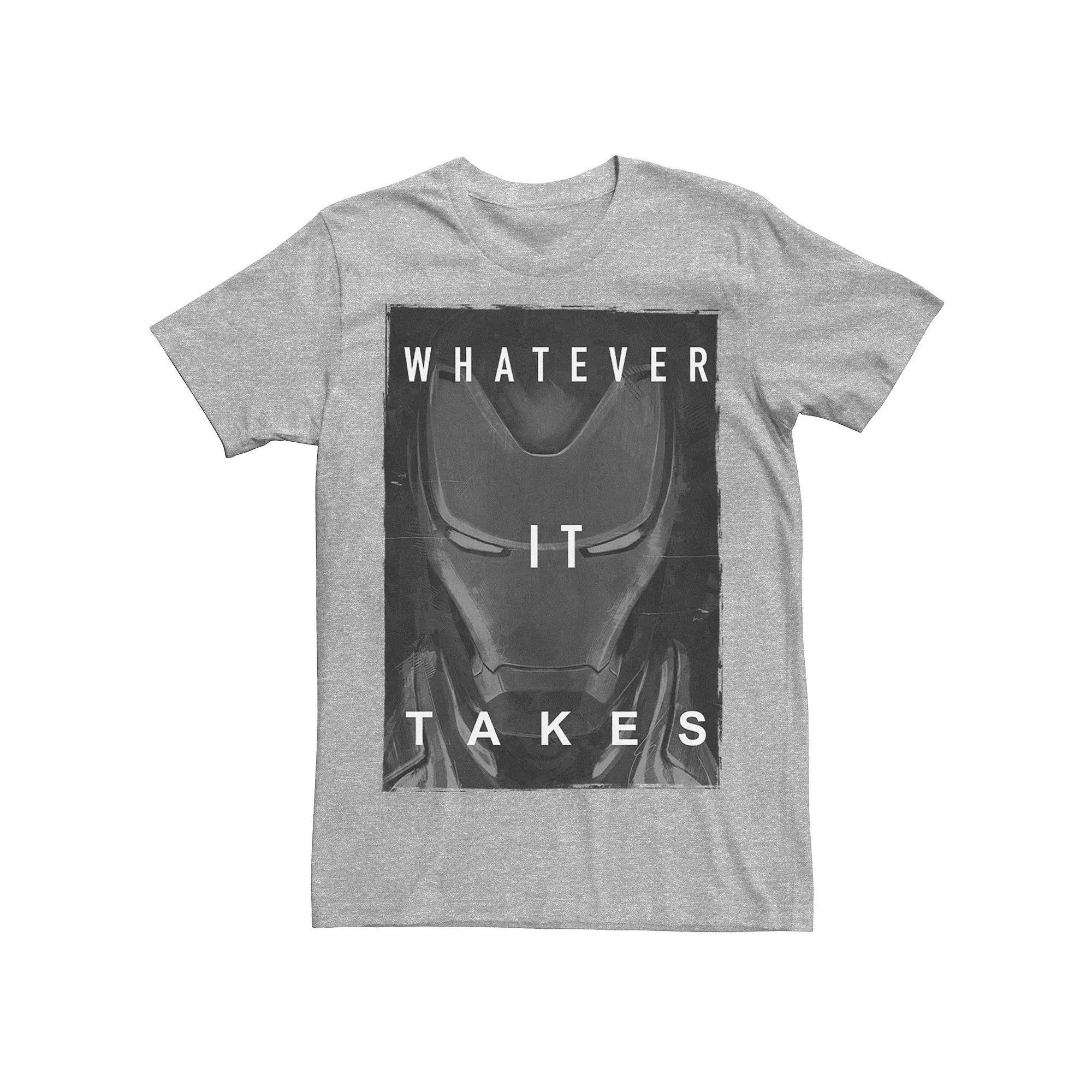 Men's Marvel Avengers Endgame Iron Man Dark Poster Graphic Tee,  Product Image