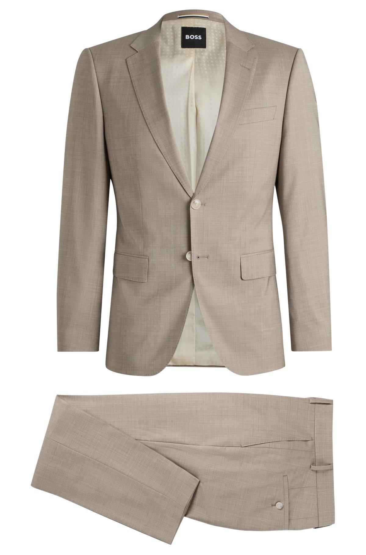 Slim-fit suit in virgin wool Product Image