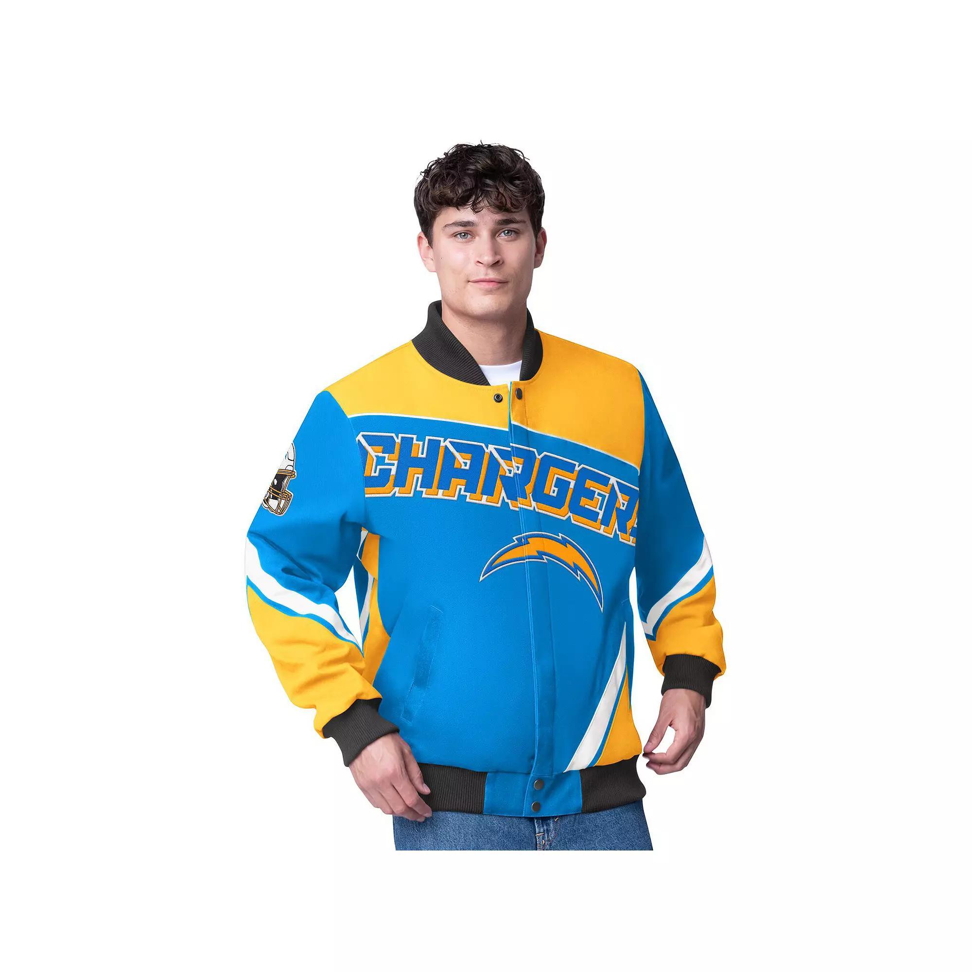 Men's G-III Extreme  Powder Blue Los Angeles Chargers Maximum Racing Full-Zip Jacket, Size: 3XL, Light Product Image