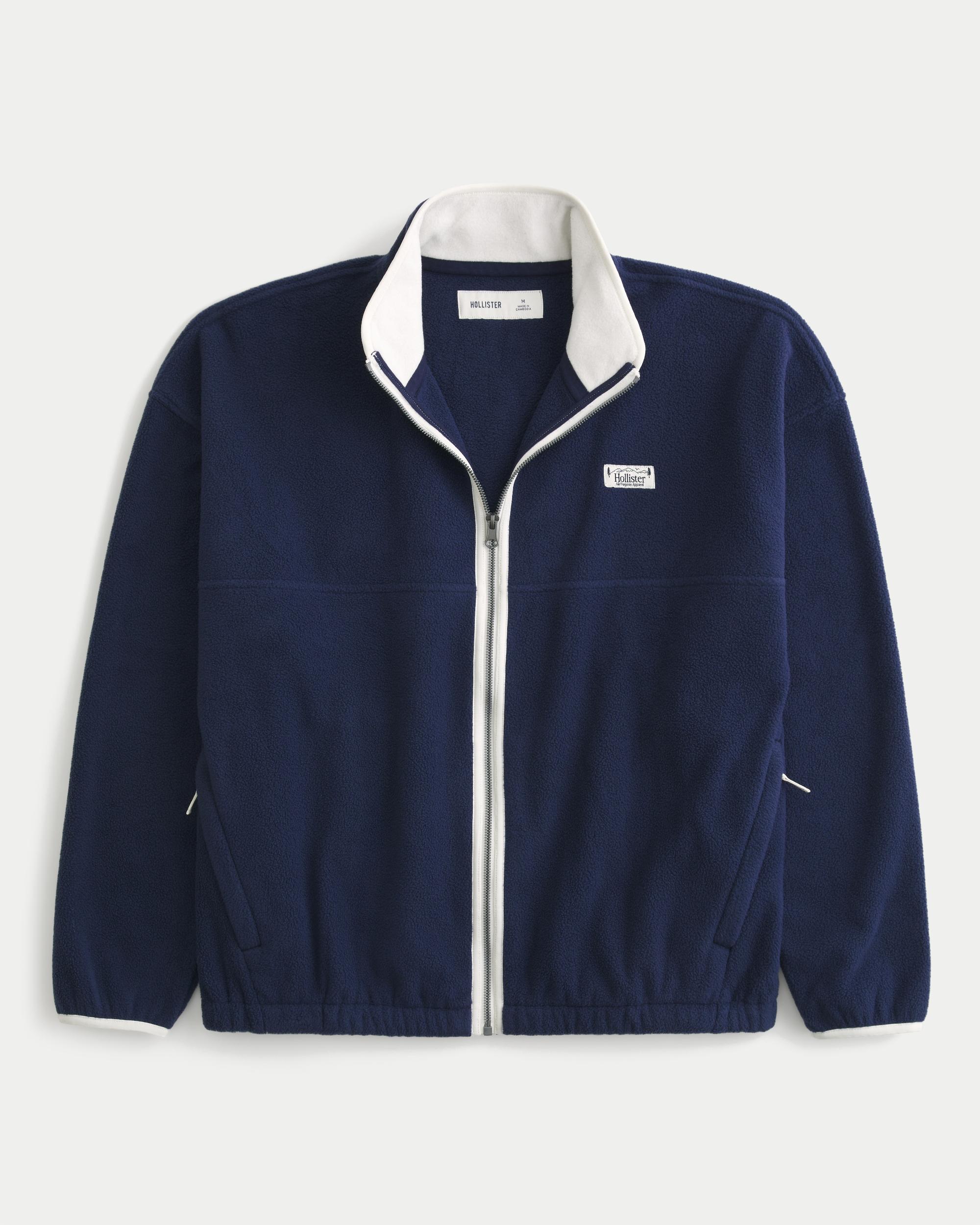 Thermal Fleece Plaid Half-Zip Sweatshirt Product Image