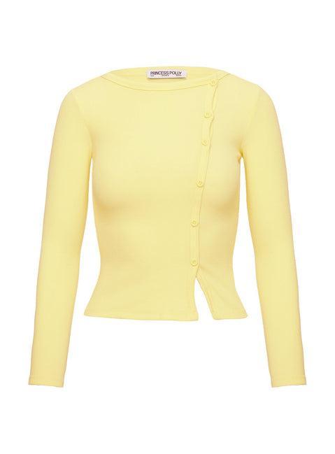 Passoni Long Sleeve Top Lemon Product Image