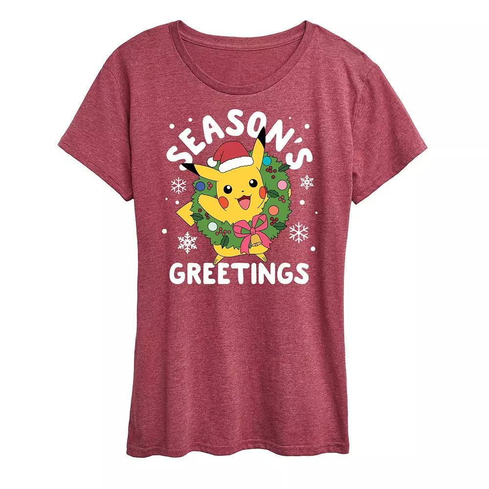 Women's Pokemon Seasons Greetings Tee, Girl's,  Product Image