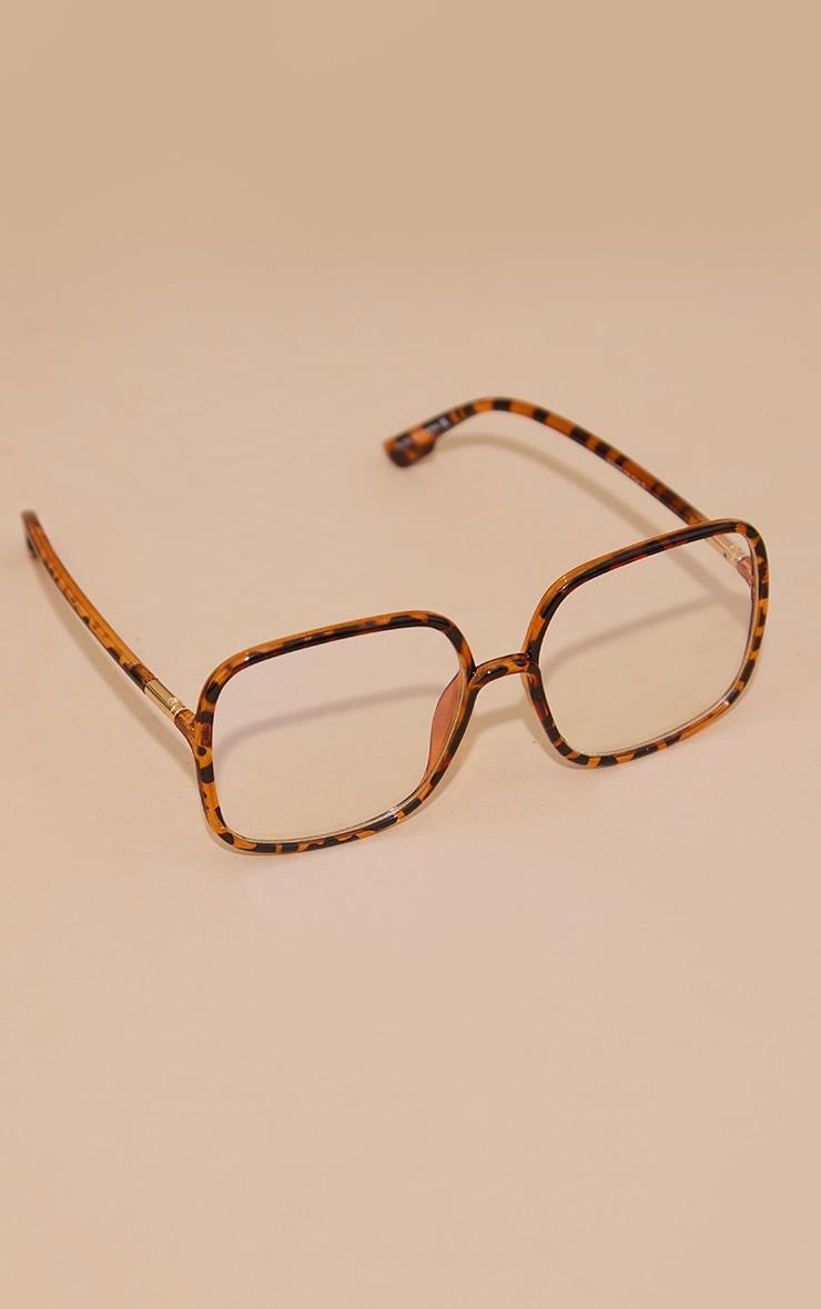 Tortoiseshell Oversized Frame Blue Light Readers Product Image