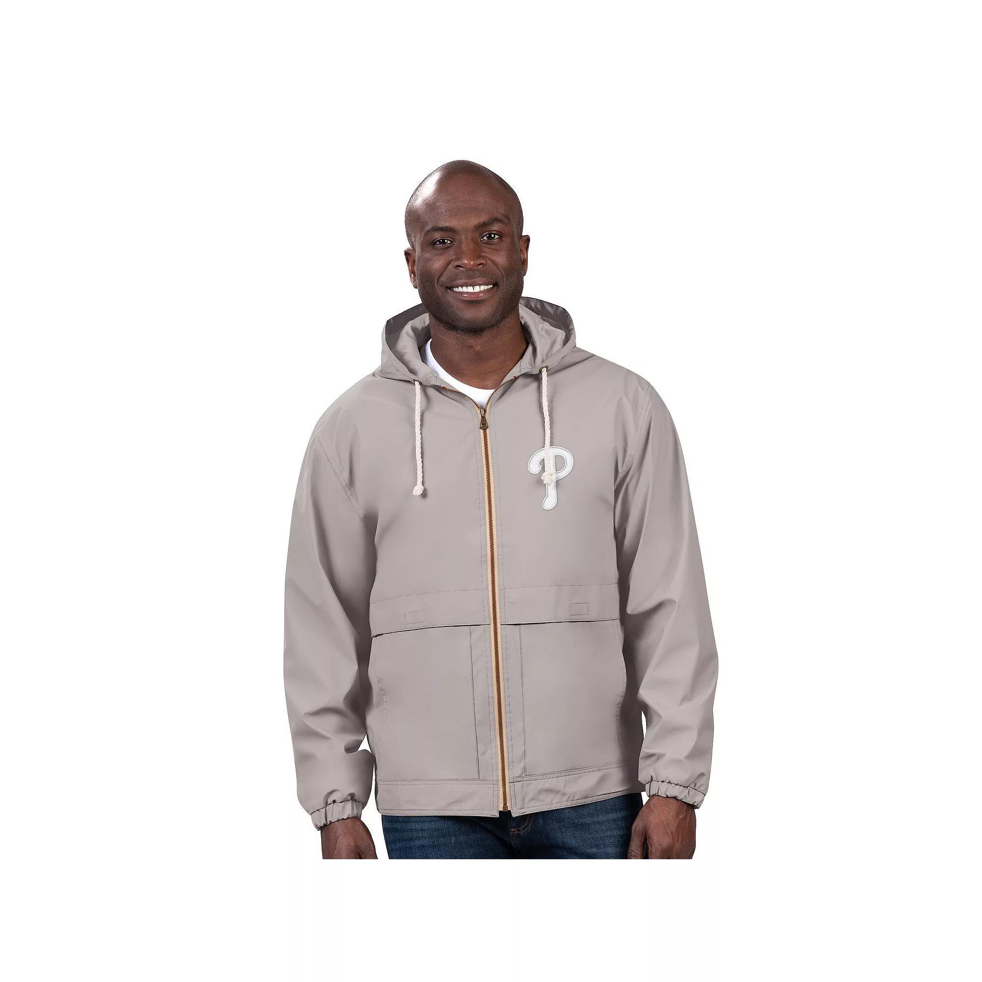 Men's G-III Sports by Carl Banks Gray Philadelphia Phillies Full-Zip Rain Jacket,  Product Image