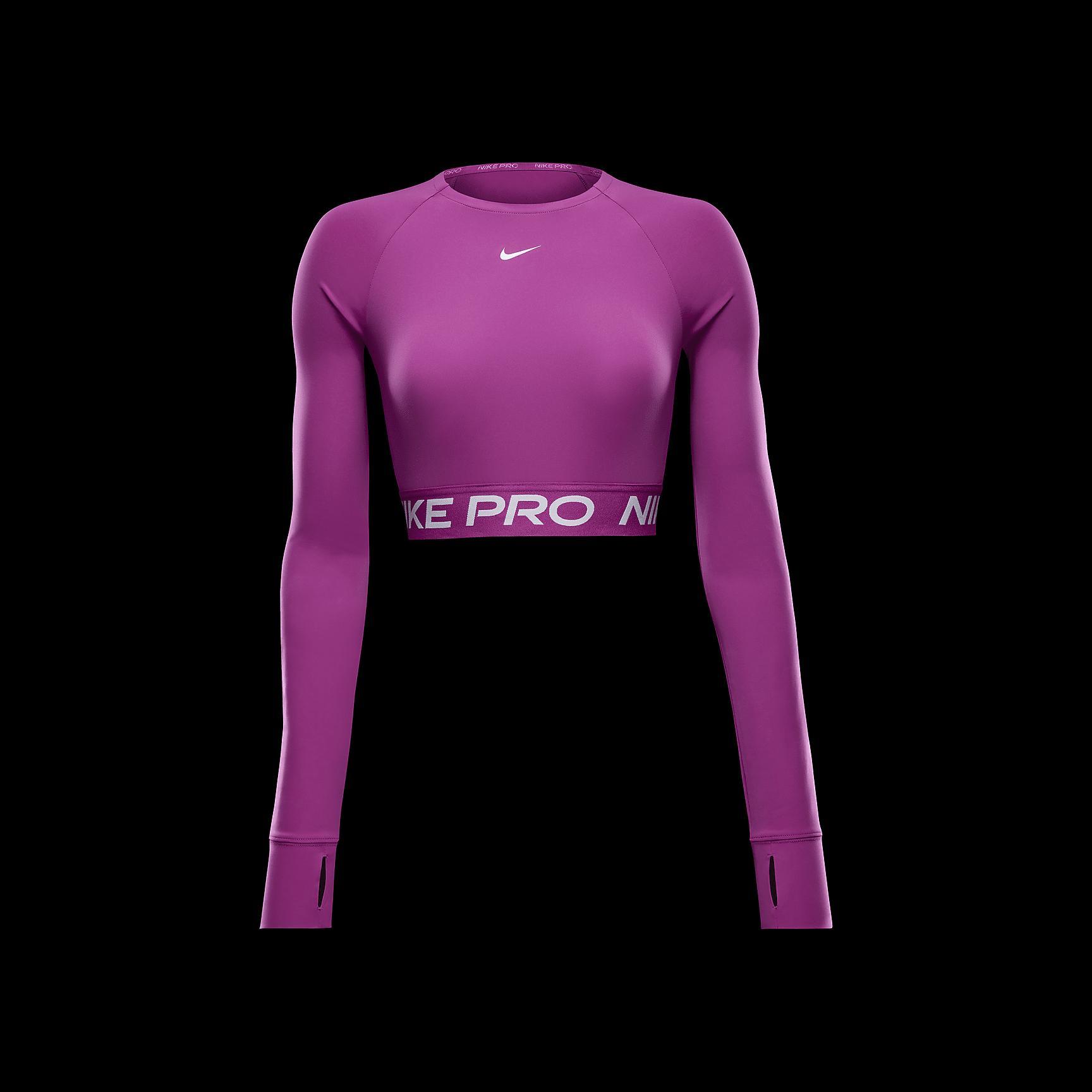 Nike Pro Women's Dri-FIT Cropped Long-Sleeve Top Product Image