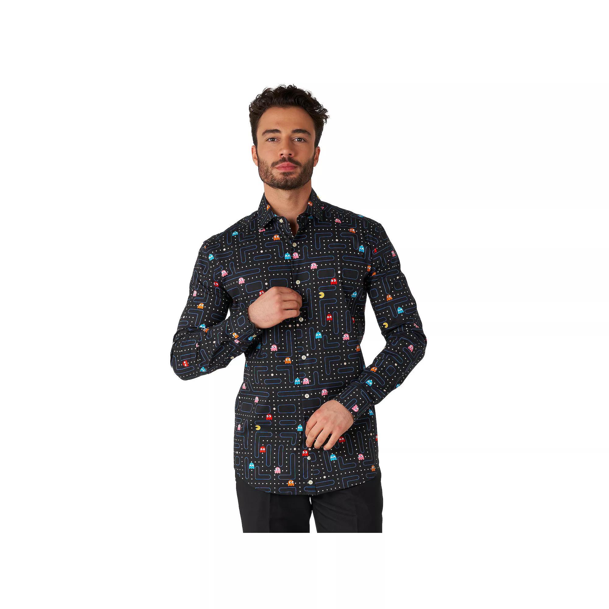 Men's OppoSuits Character Button-Down Shirt, Size: 3XL, Pac Man Product Image