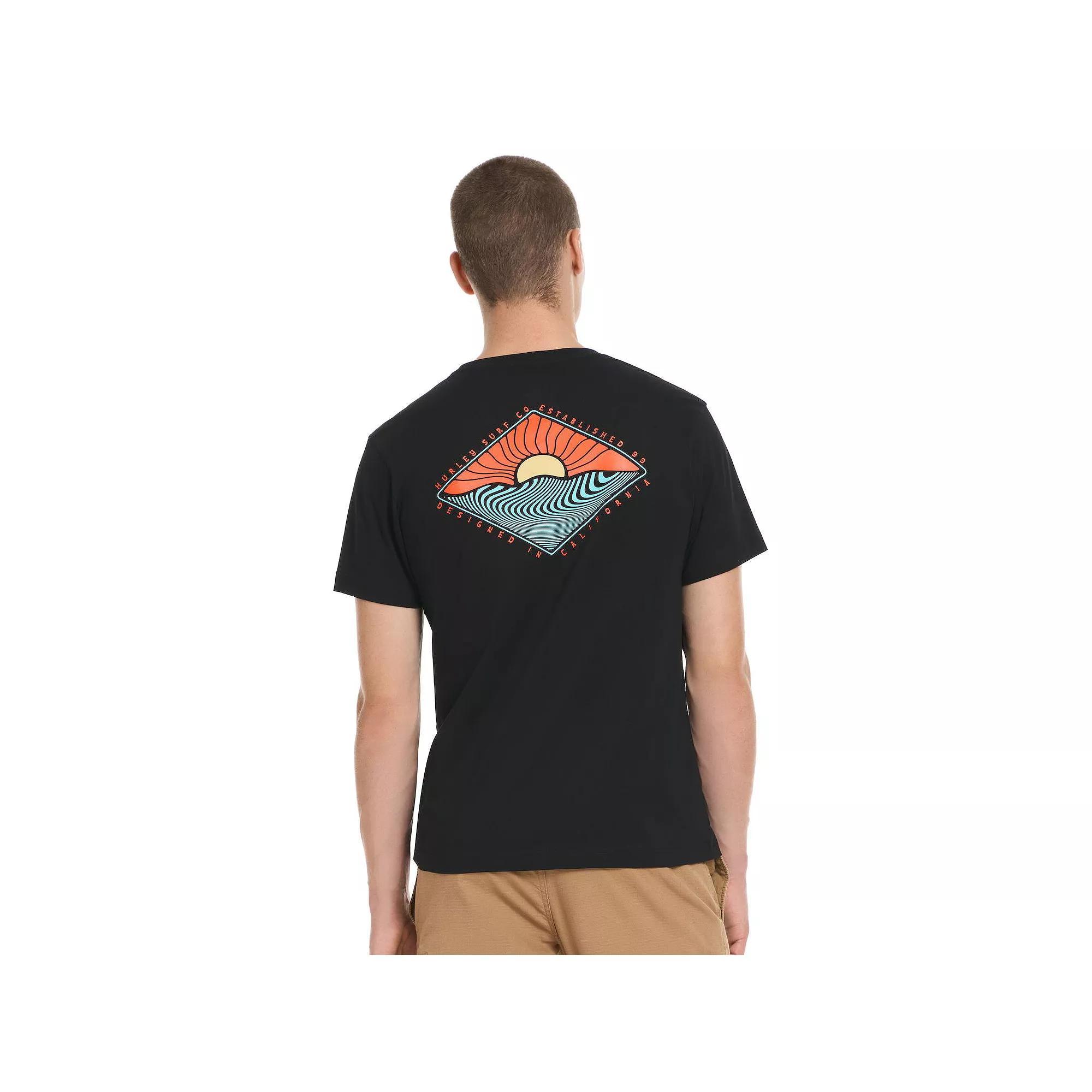 Men's Hurley Super Speed Short Sleeve Graphic Tee, Size: XS, Black Product Image