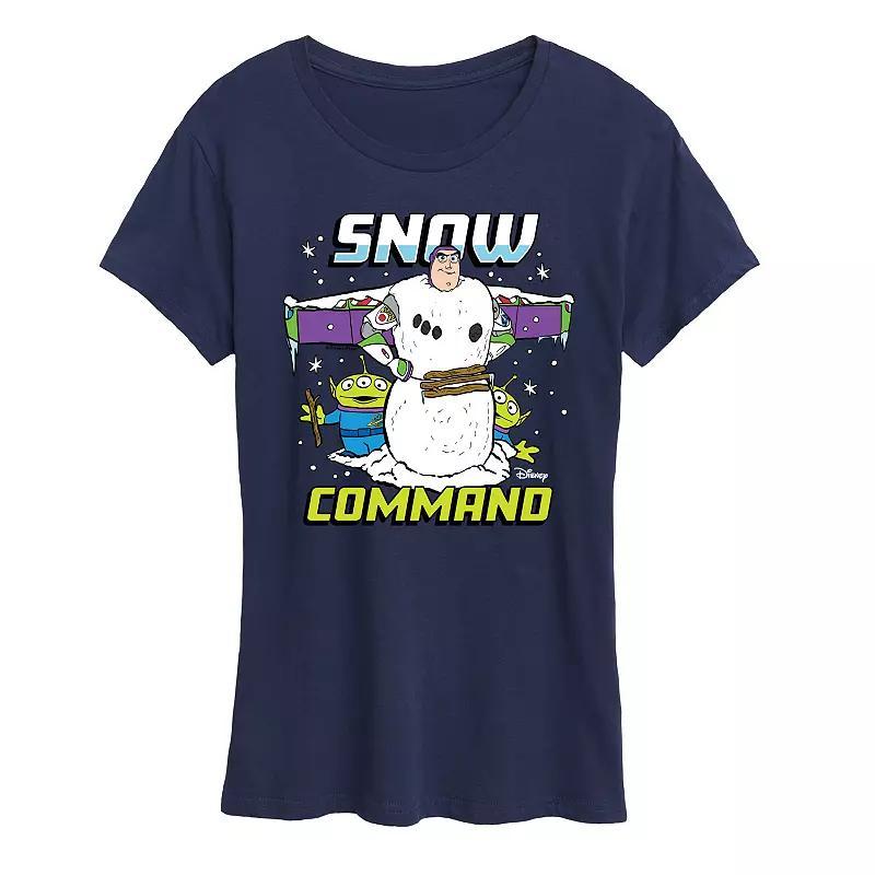 Disney / Pixar's Toy Story Women's Snow Command Graphic Tee, Girl's, Size: XXL, Grey Royal Blue Product Image