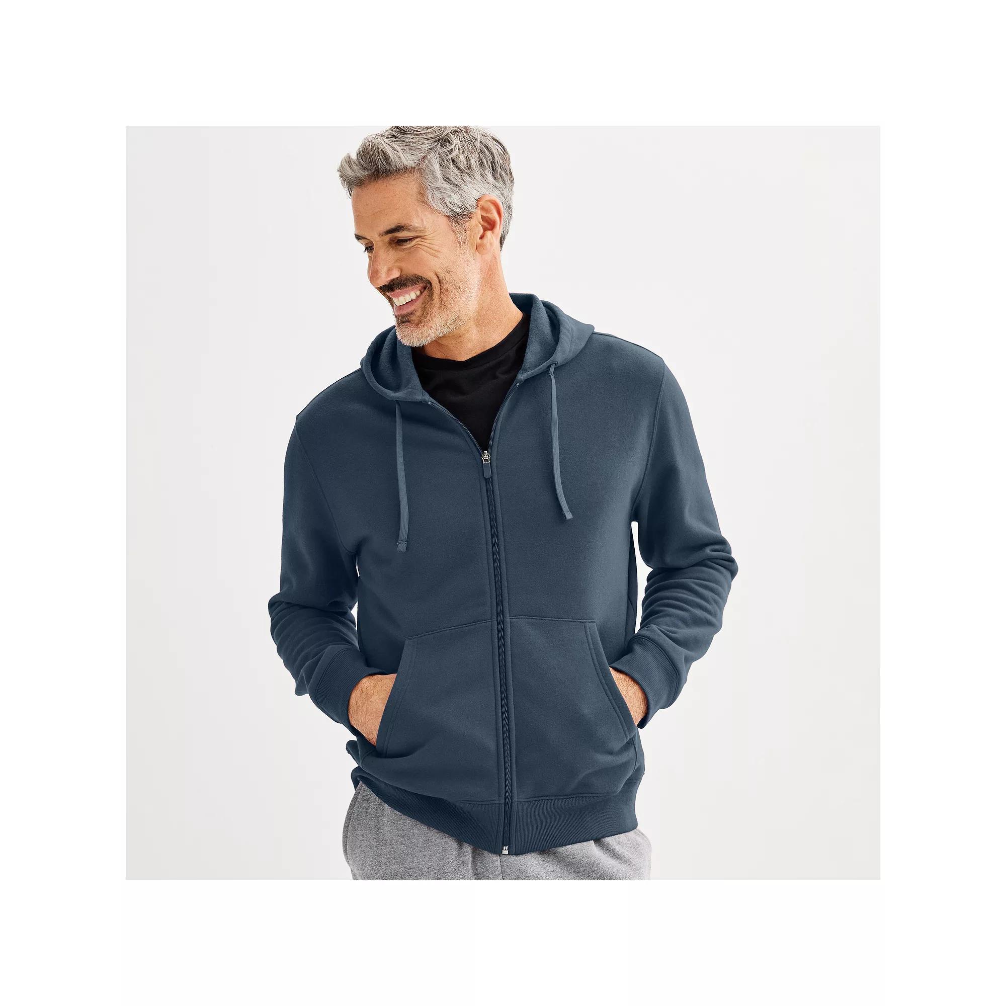 Men's Tek Gear® Ultra Soft Fleece Zip Front Hoodie,  Product Image