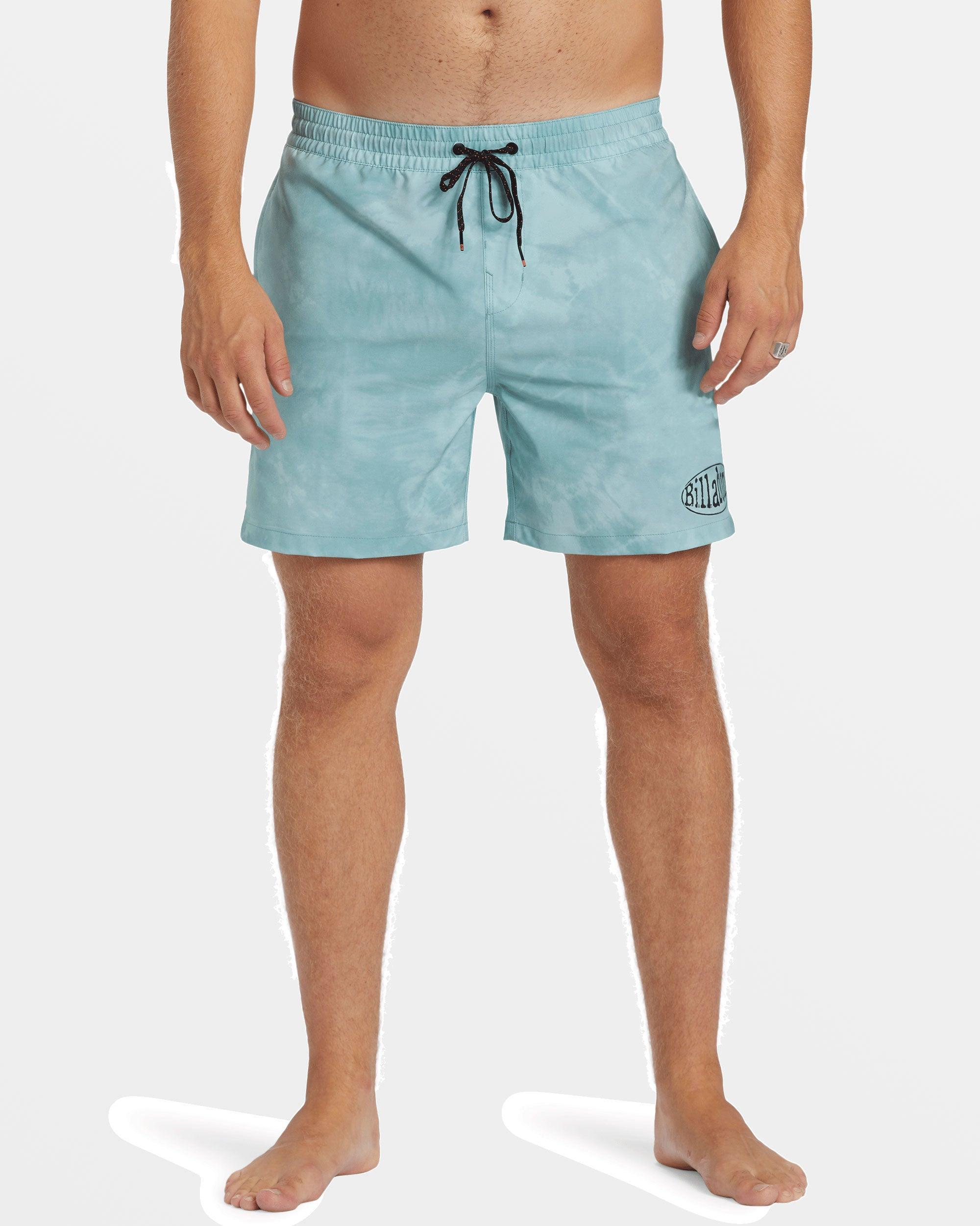 D Bah Layback 17" Swim Trunks - Dusty Teal Male Product Image