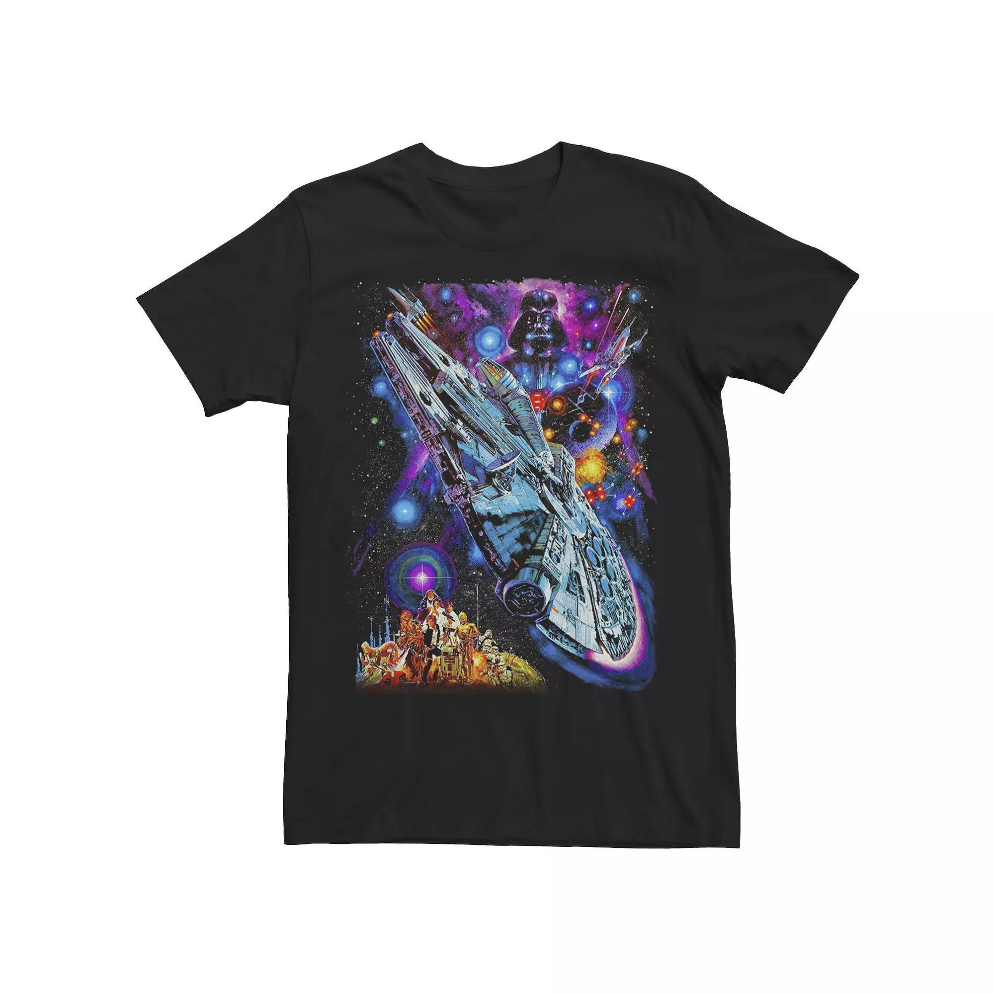 Men's Star Wars Psychedelic Collage Poster Tee,  Product Image