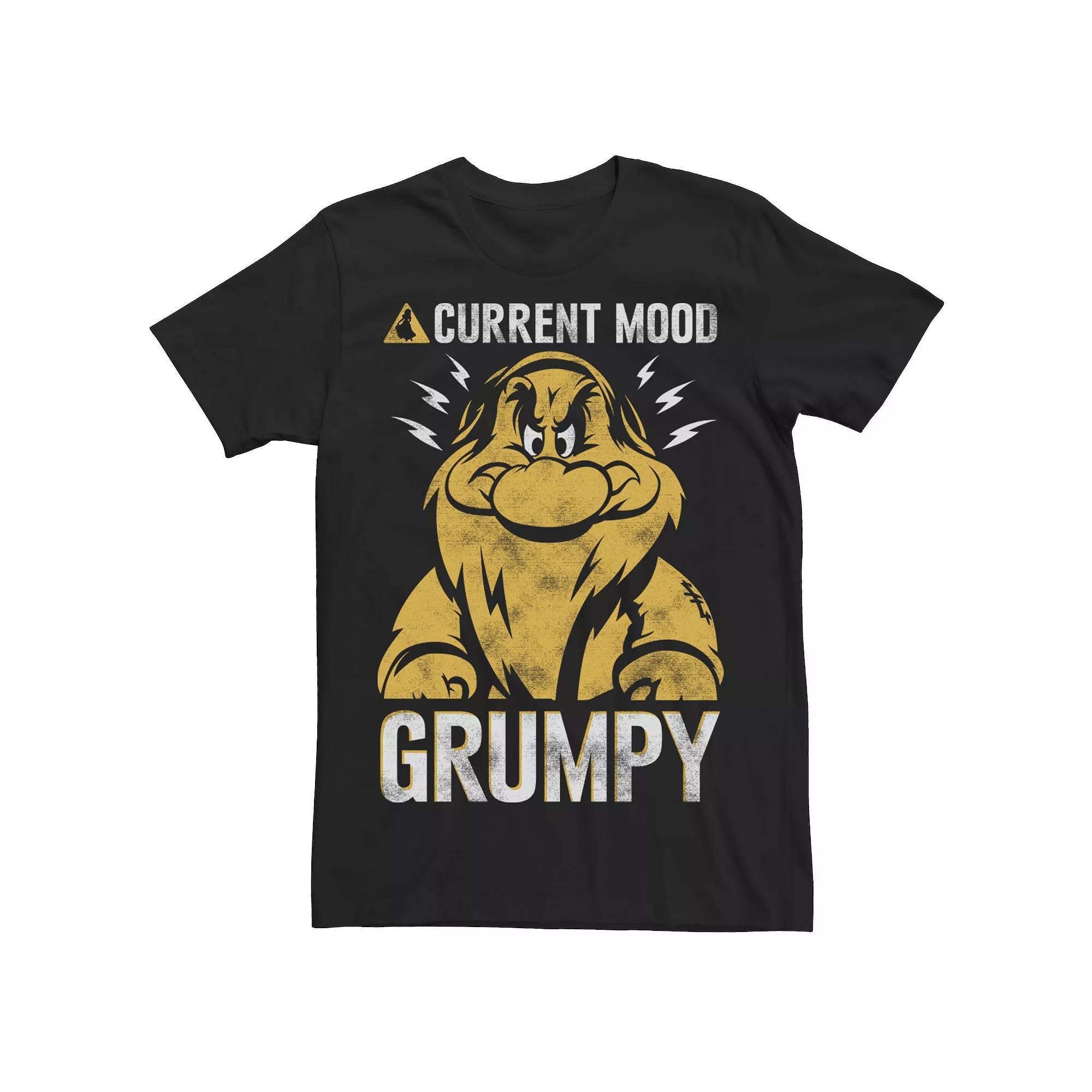 Men's Disney's Snow White Grumpy Dwarf Current Mood Tee,  Product Image