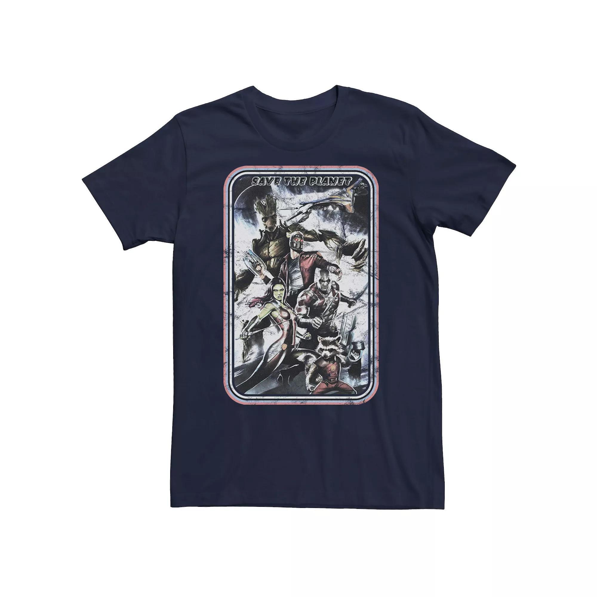 Men's Marvel Save Planet Poster Tee,  Product Image