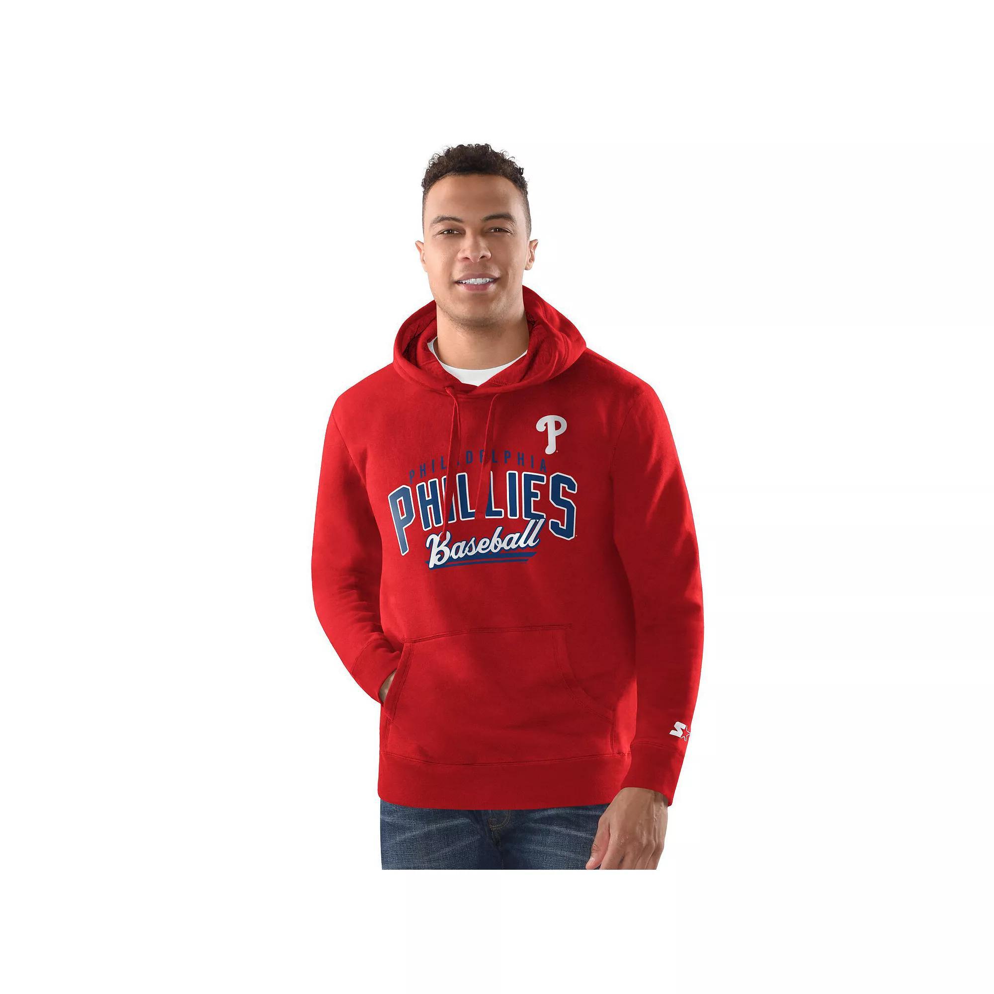 Men's Starter Charcoal New York Giants Vintage Pullover Hoodie,  Product Image