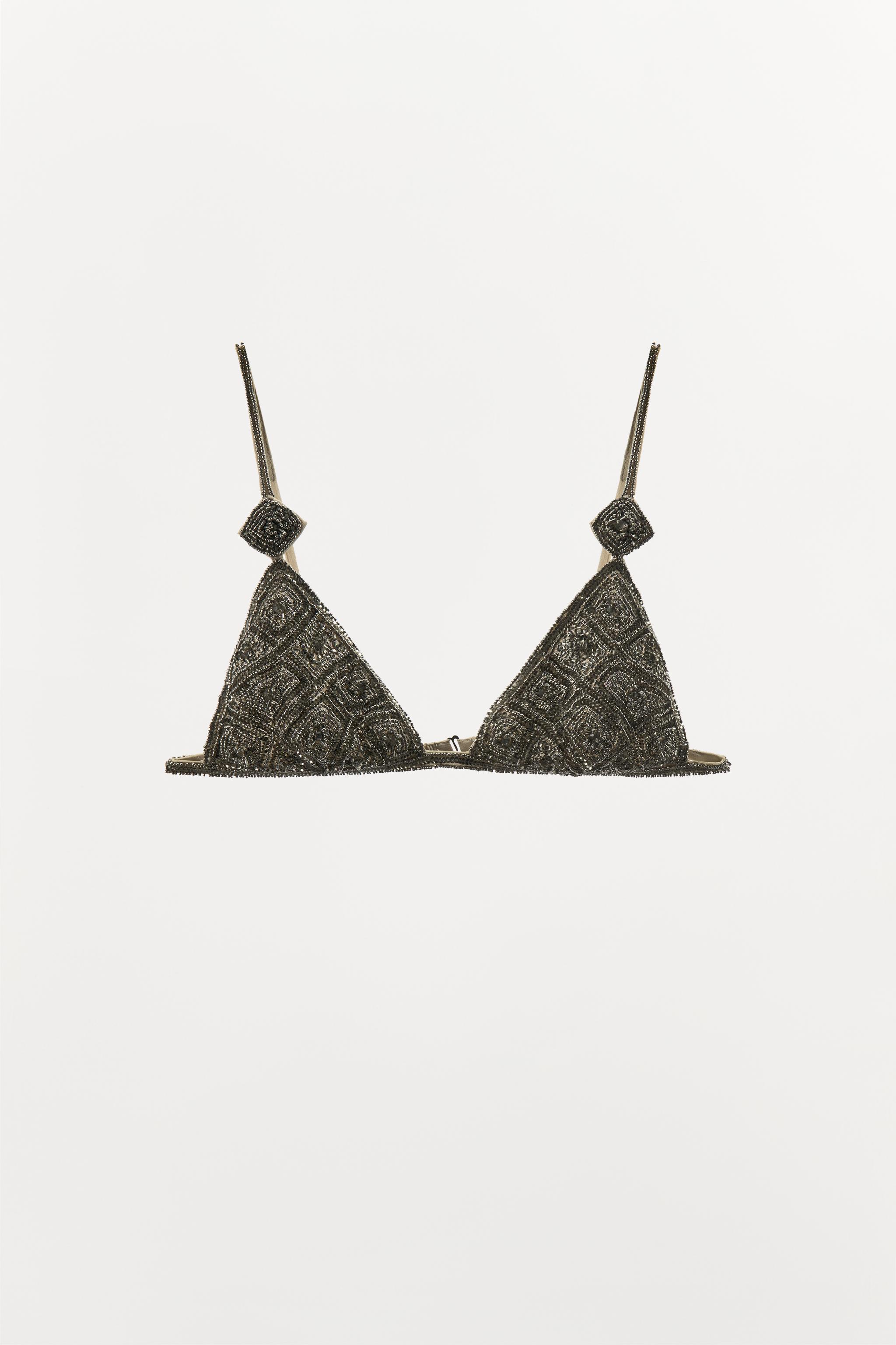 BEADED TRIANGLE BRA Product Image