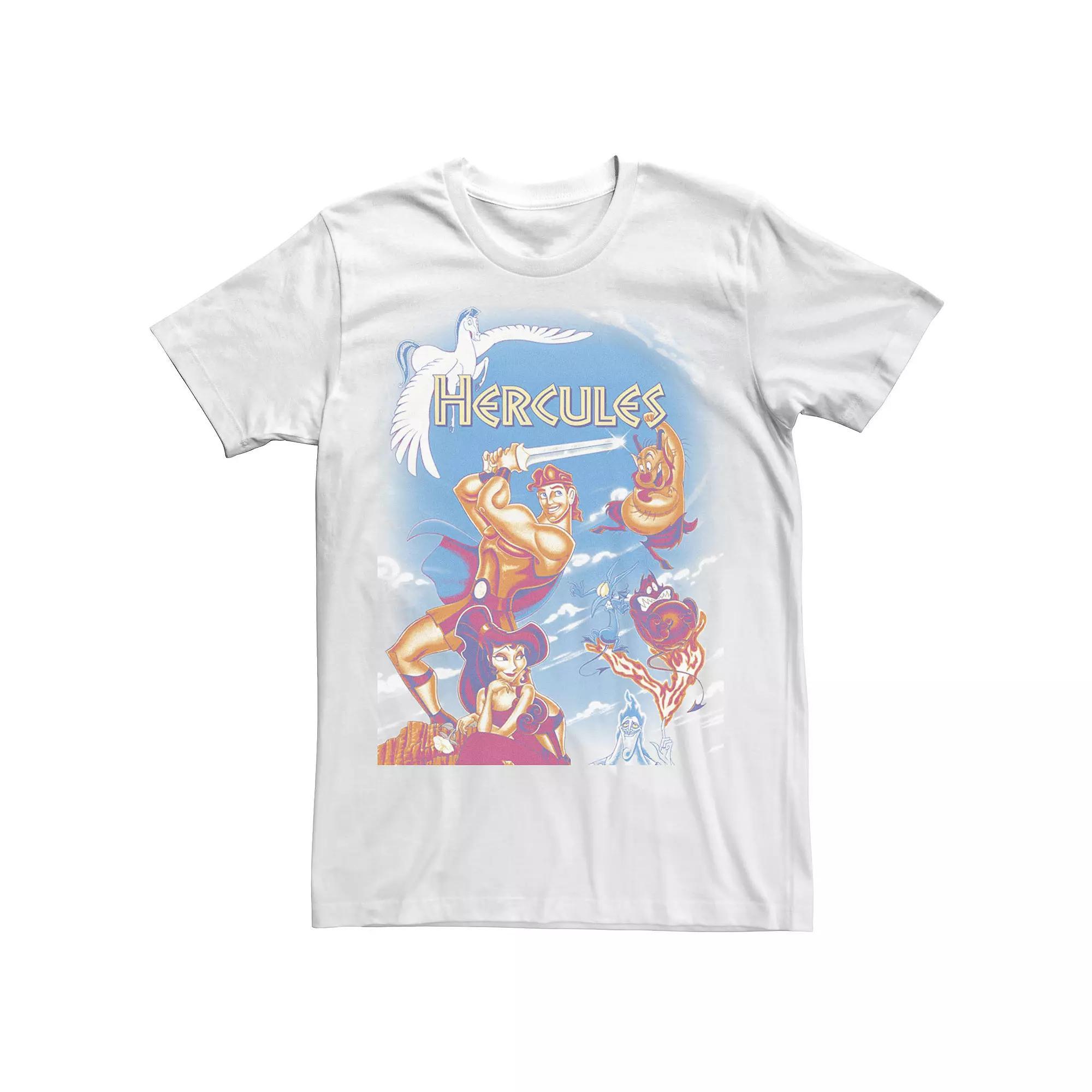 Big & Tall Disney Hercules Movie Poster DVD Cover Tee, Men's, Size: LT, White Product Image