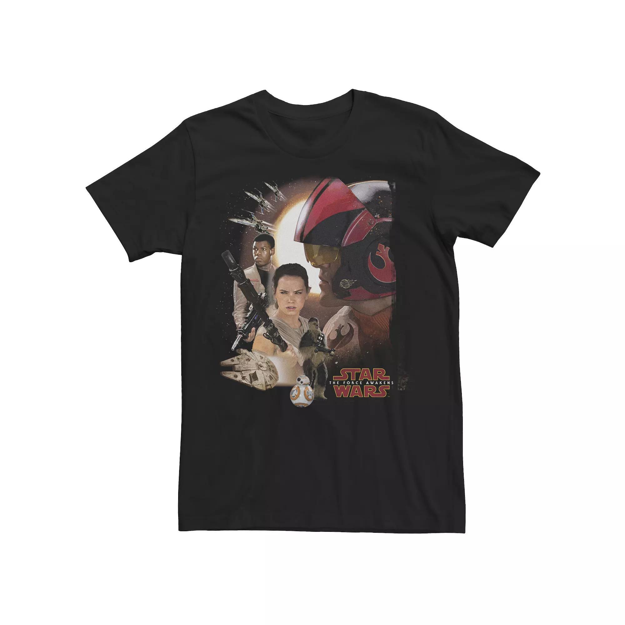 Men's Star Wars Force Awakens New Alliances Tee, Size: Medium, Grey Heather Product Image