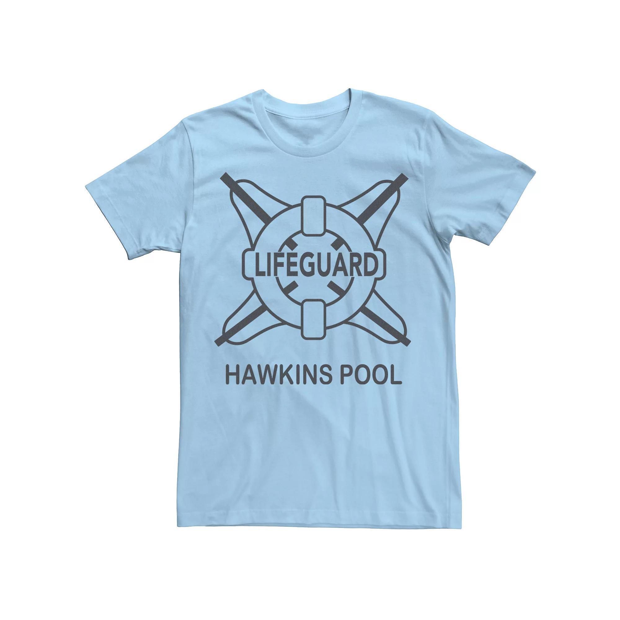 Men's Netflix Stranger Things Hawkins Pool Lifeguard Logo Tee,  Product Image