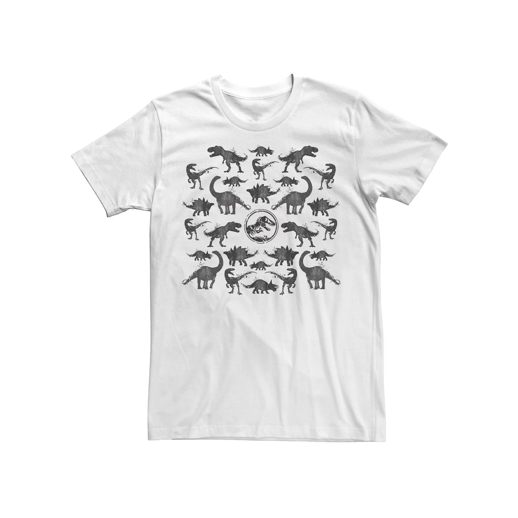 Men's Jurassic Dinosaur Pattern Silhouette Tee,  Product Image