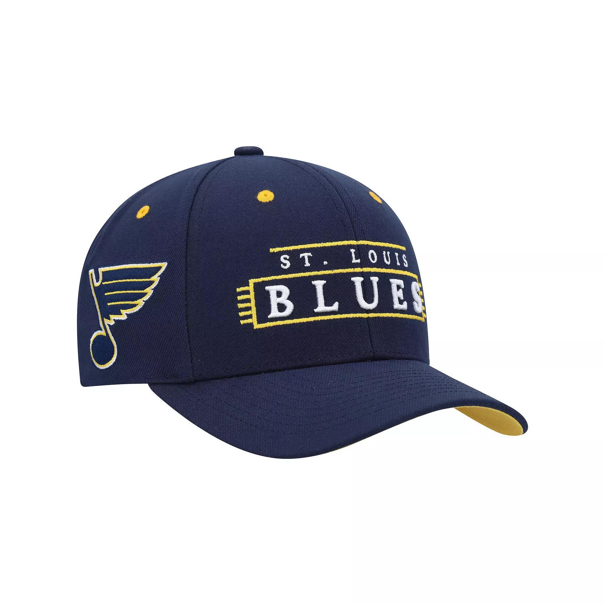 Men's Mitchell & Ness Navy St. Louis Blues LOFI Pro Snapback Hat Product Image