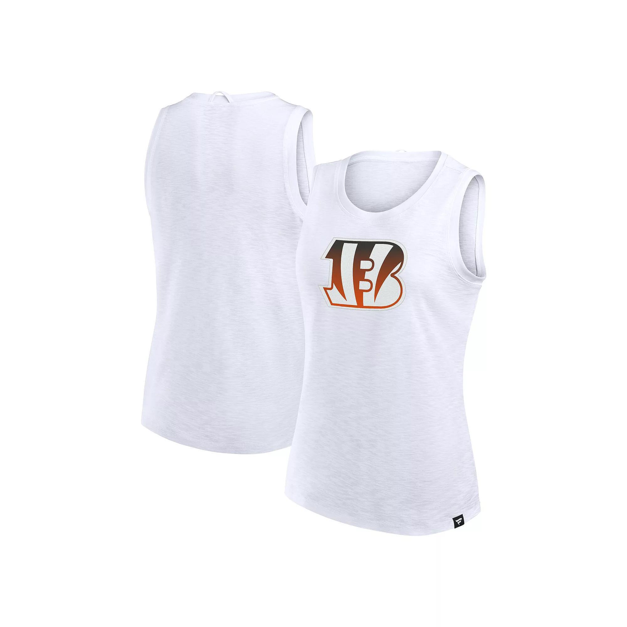 Women's Fanatics White Cincinnati Bengals Slub Tank Top,  Product Image