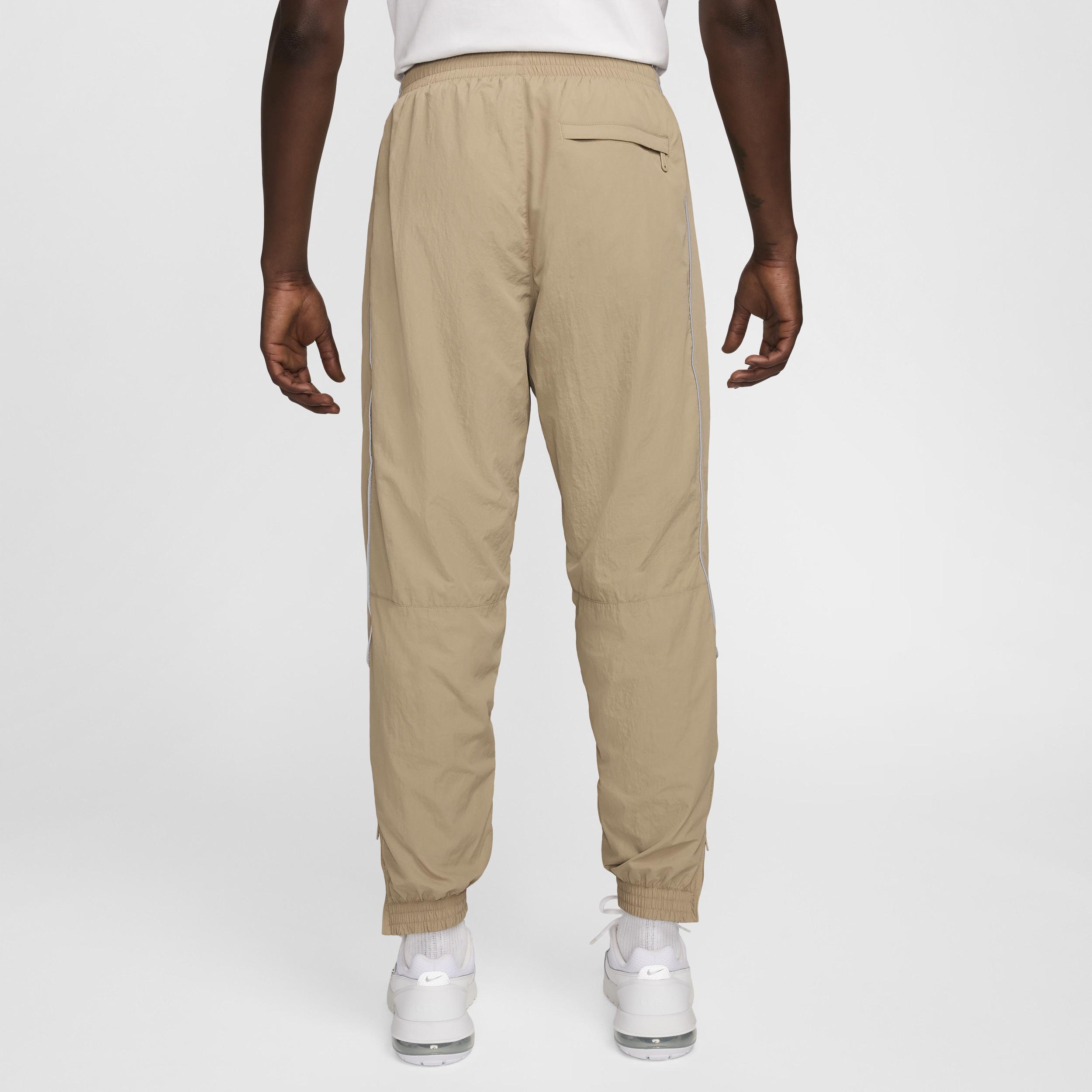 Nike Mens Solo Swoosh Track Pants - Khaki/White Product Image