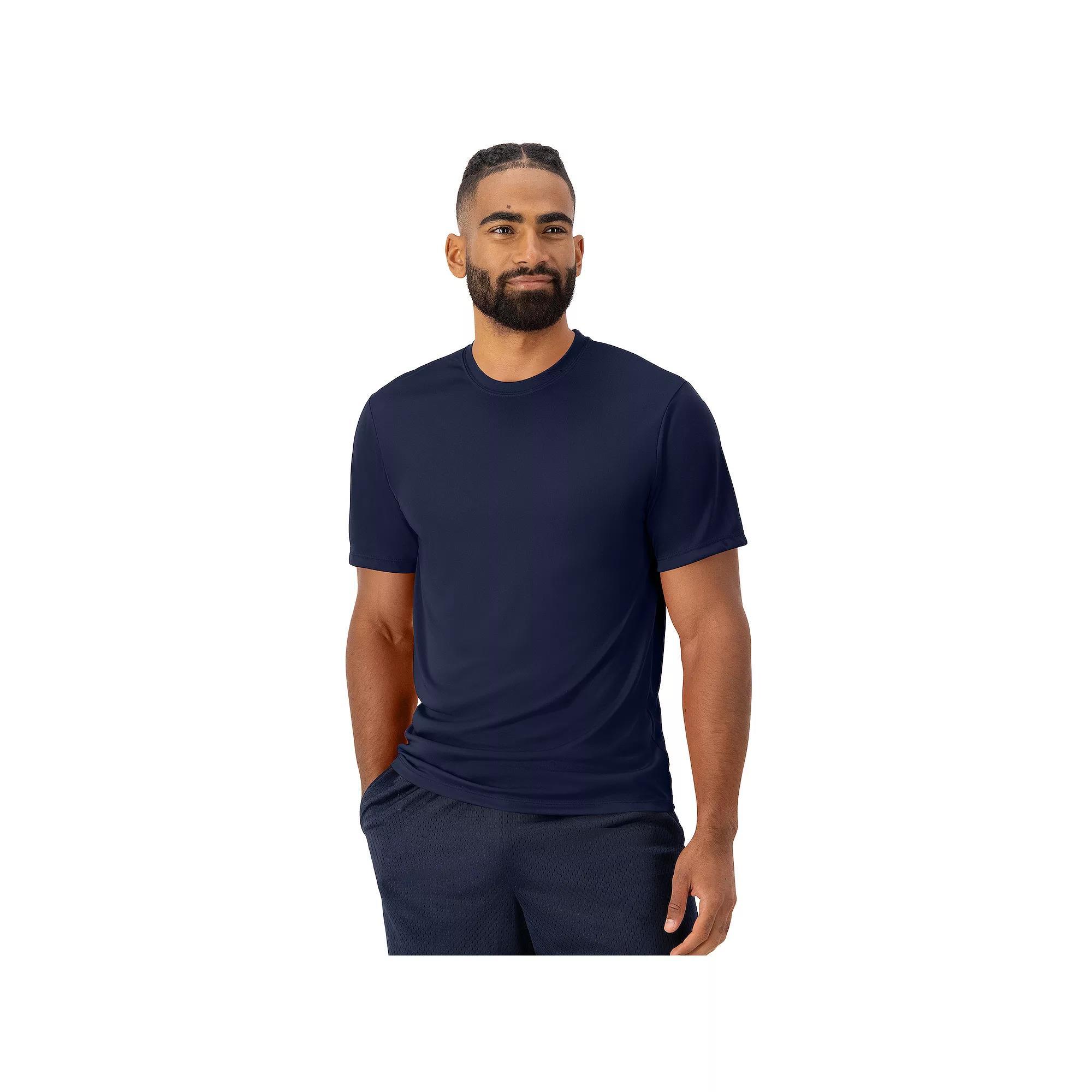 Men's Hanes® Sport Cool DRI 2-Pack Performance T-Shirt, Size: Small, Blue Product Image