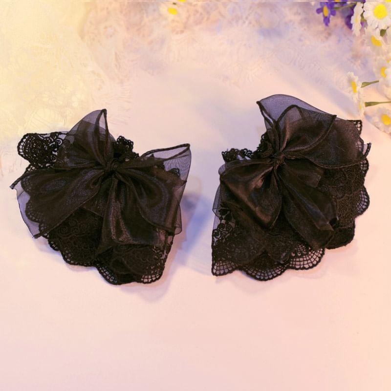 Ruffle Lace Wrist Cuffs Product Image