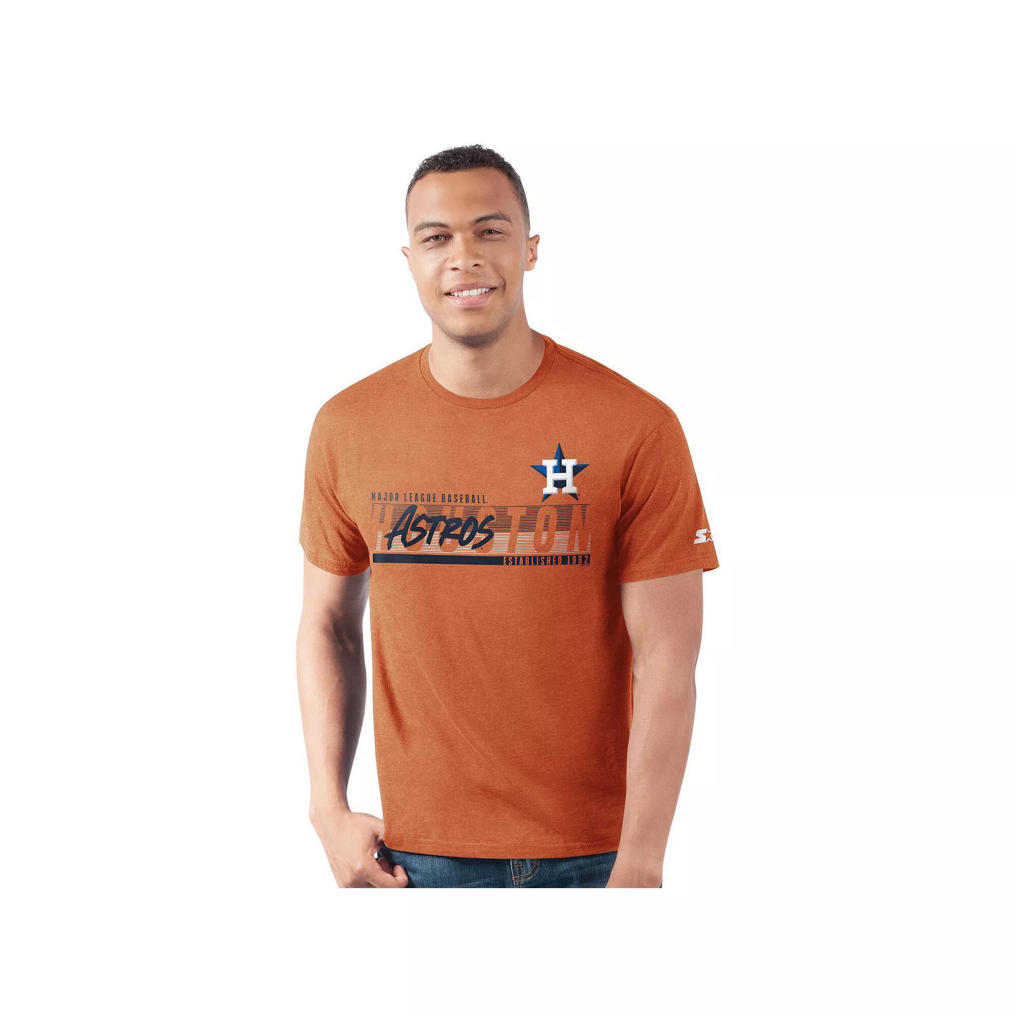 Men's Starter  Orange Houston Astros Prime Time Team T-Shirt, Size: XL Product Image