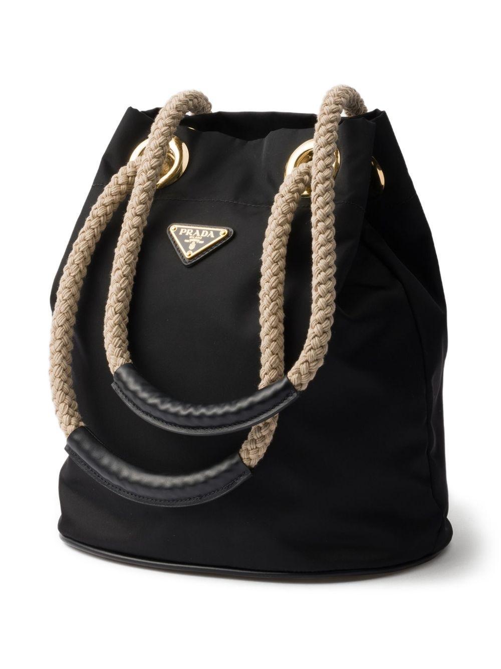 Re-Nylon rope-handles bucket bag Product Image