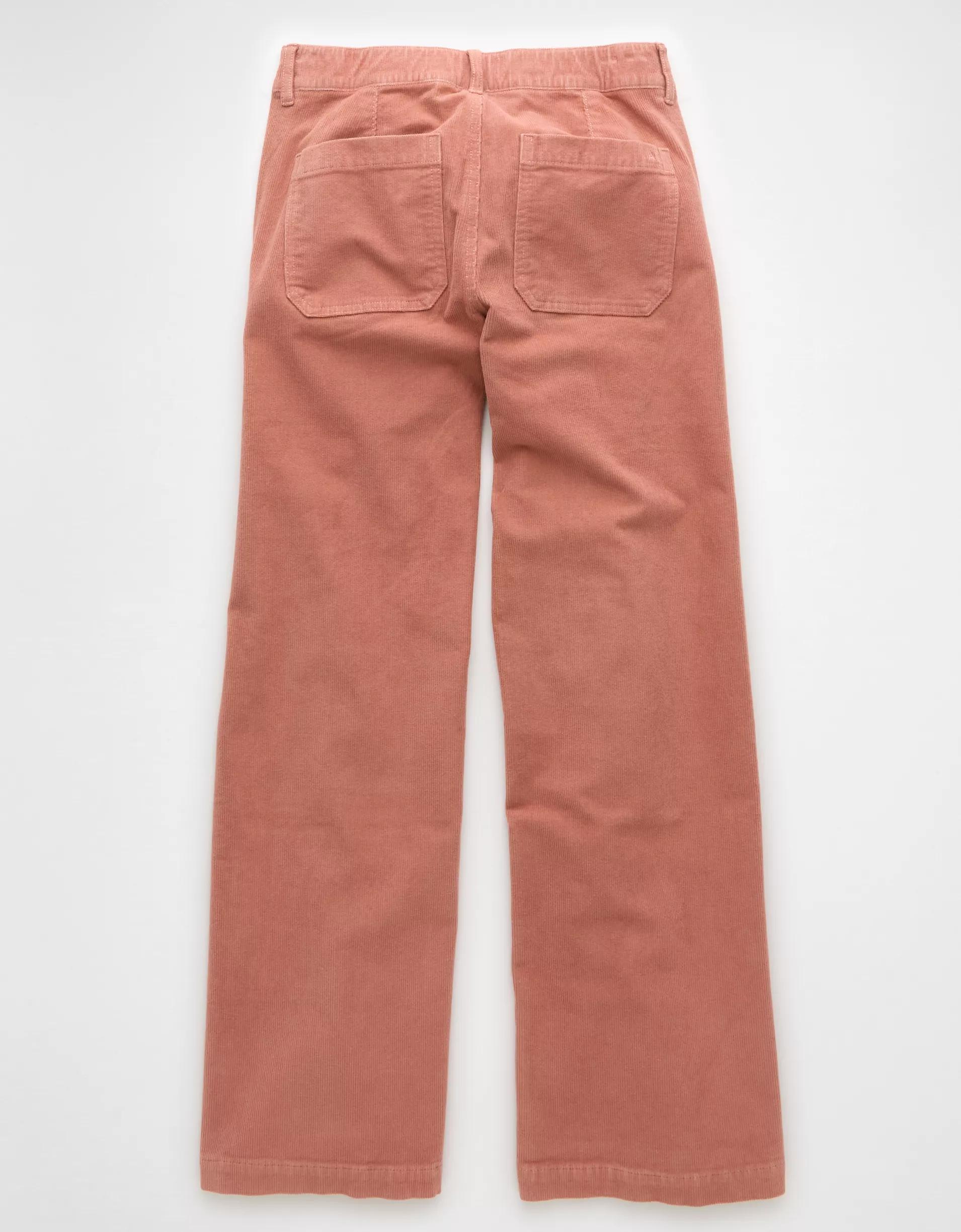 AE Stretch Corduroy Low-Rise Baggy Wide-Leg Pant Product Image