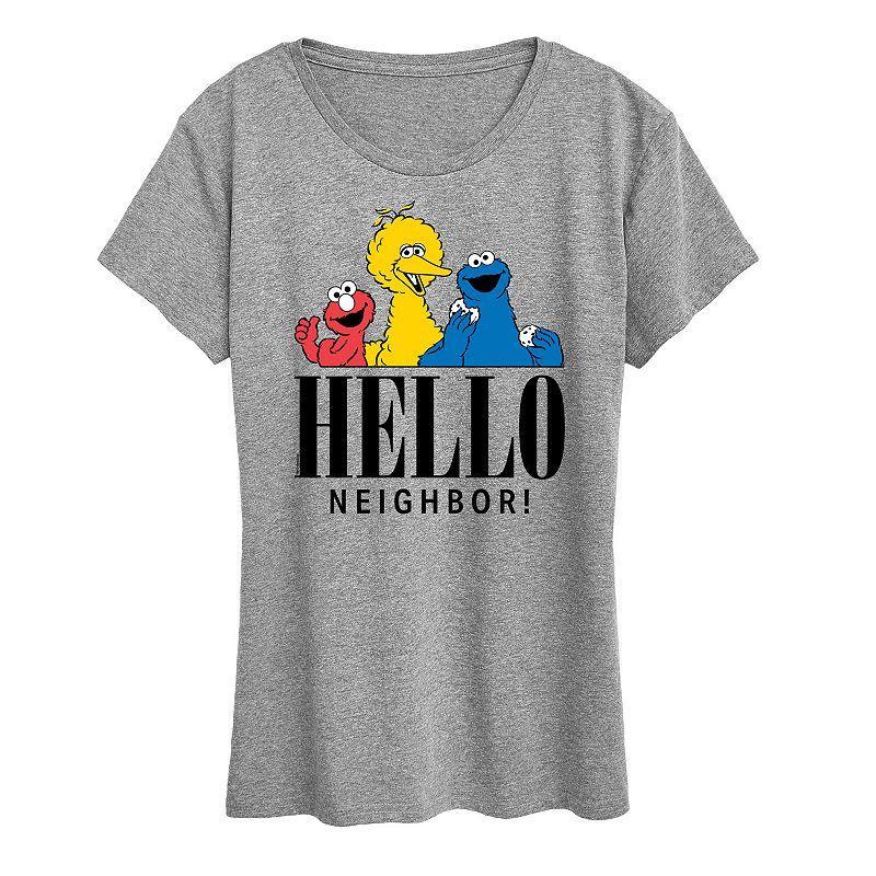 Women's Sesame Street Howdy Graphic Tee, Girl's, Size: XXL, White Product Image