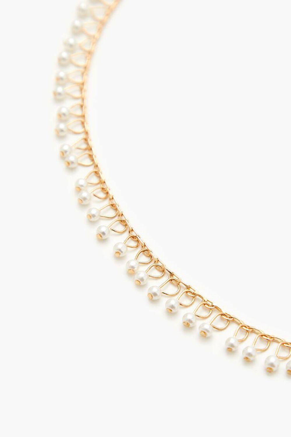 Faux Pearl Charm Choker Necklace | Forever 21 Product Image