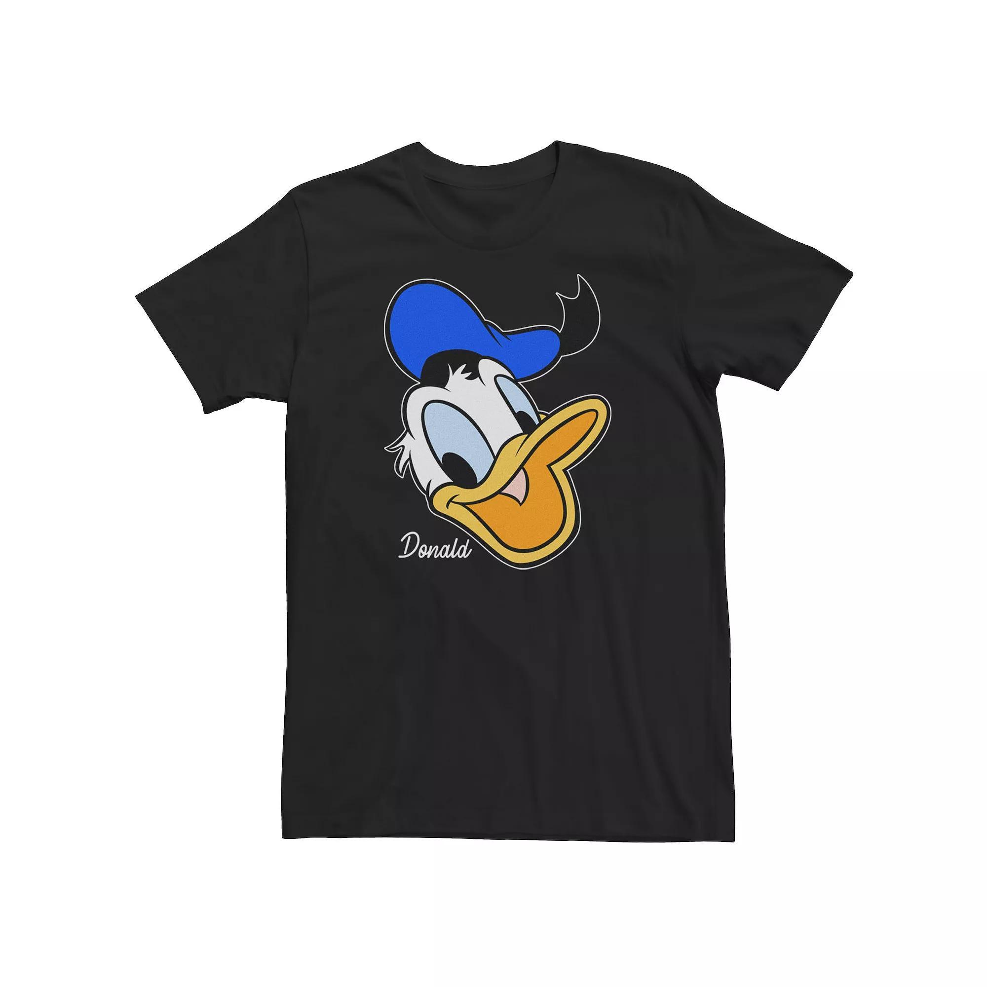 Big & Tall Disney Donald Duck Smiling Face Portrait Tee, Men's,  Product Image